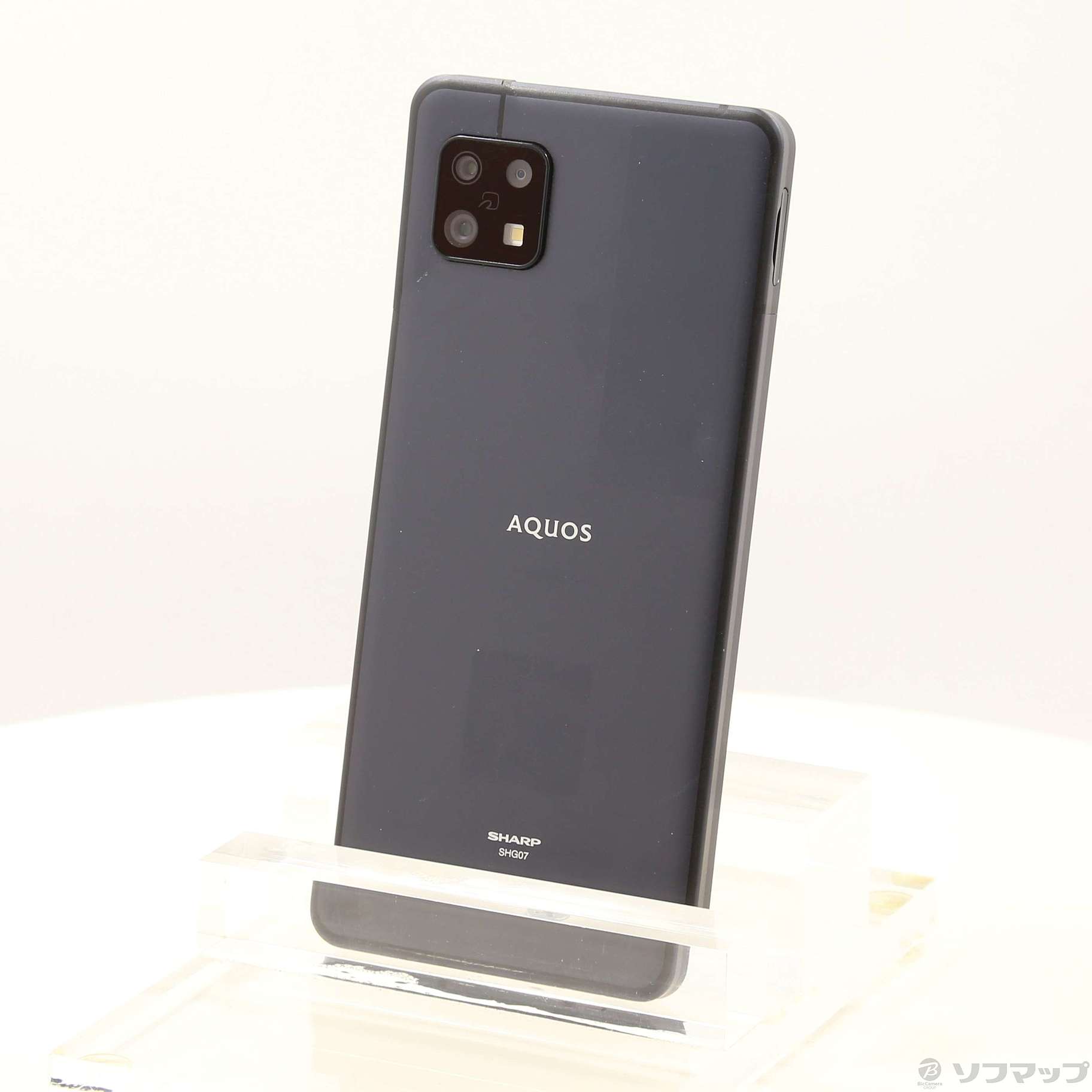 中古品（難あり）〕 AQUOS sense6s 64GB ブラック AUAQSE6S au SIM