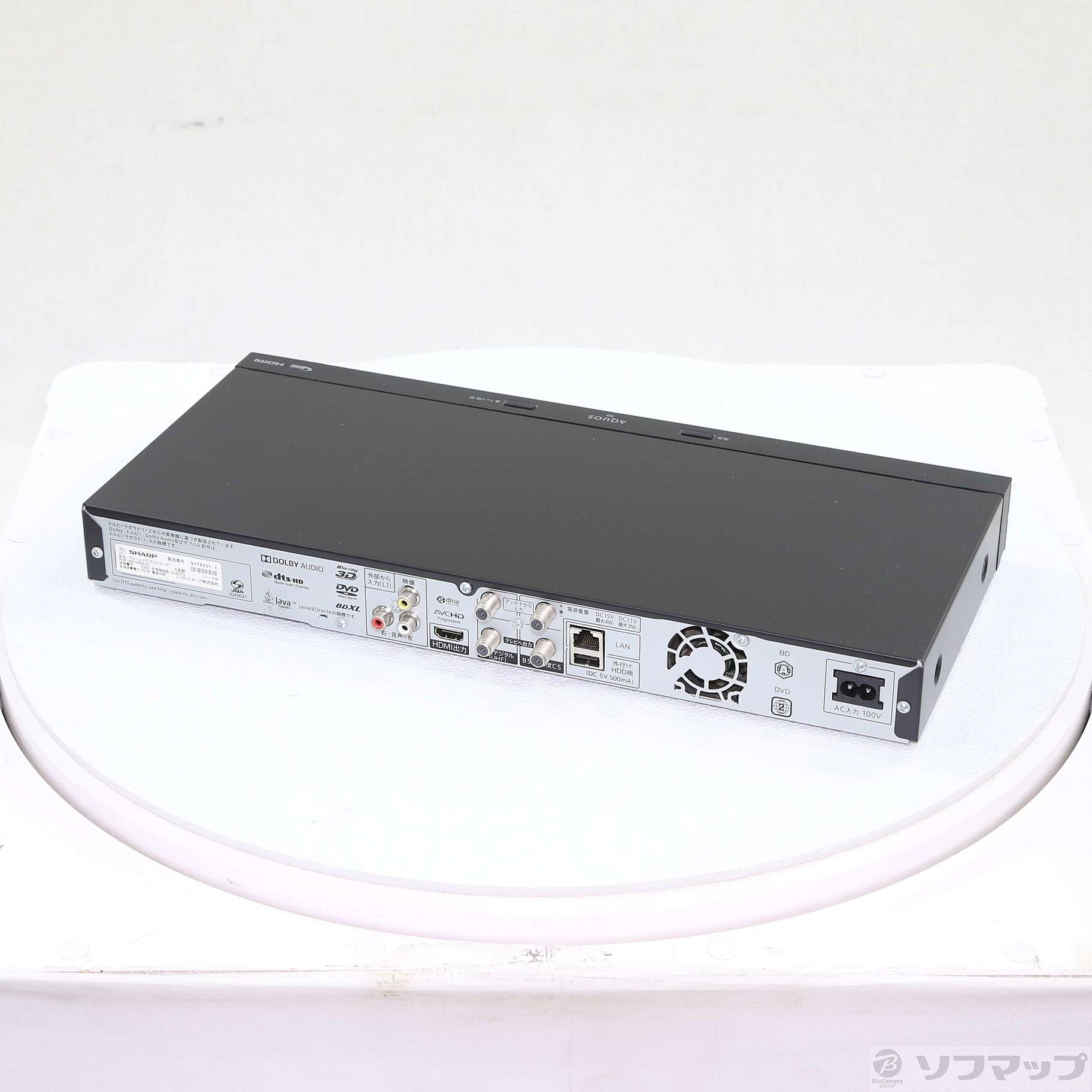 中古】〔中古品〕 ブルーレイレコーダー AQUOS（アクオス） BD-NW510 