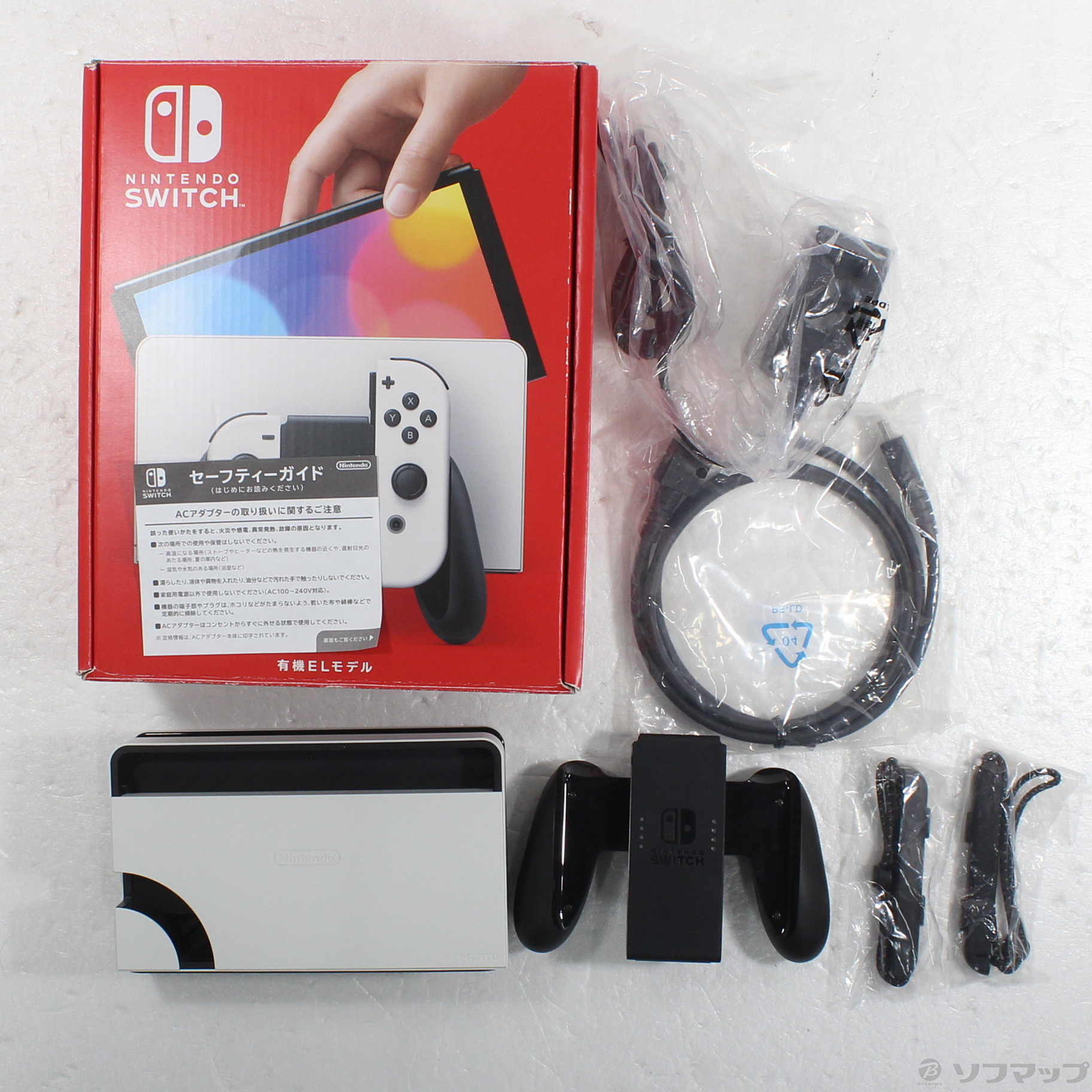 中古品〕 Nintendo Switch 有機ELモデル Joy-Con(L)／(R) ホワイト｜の
