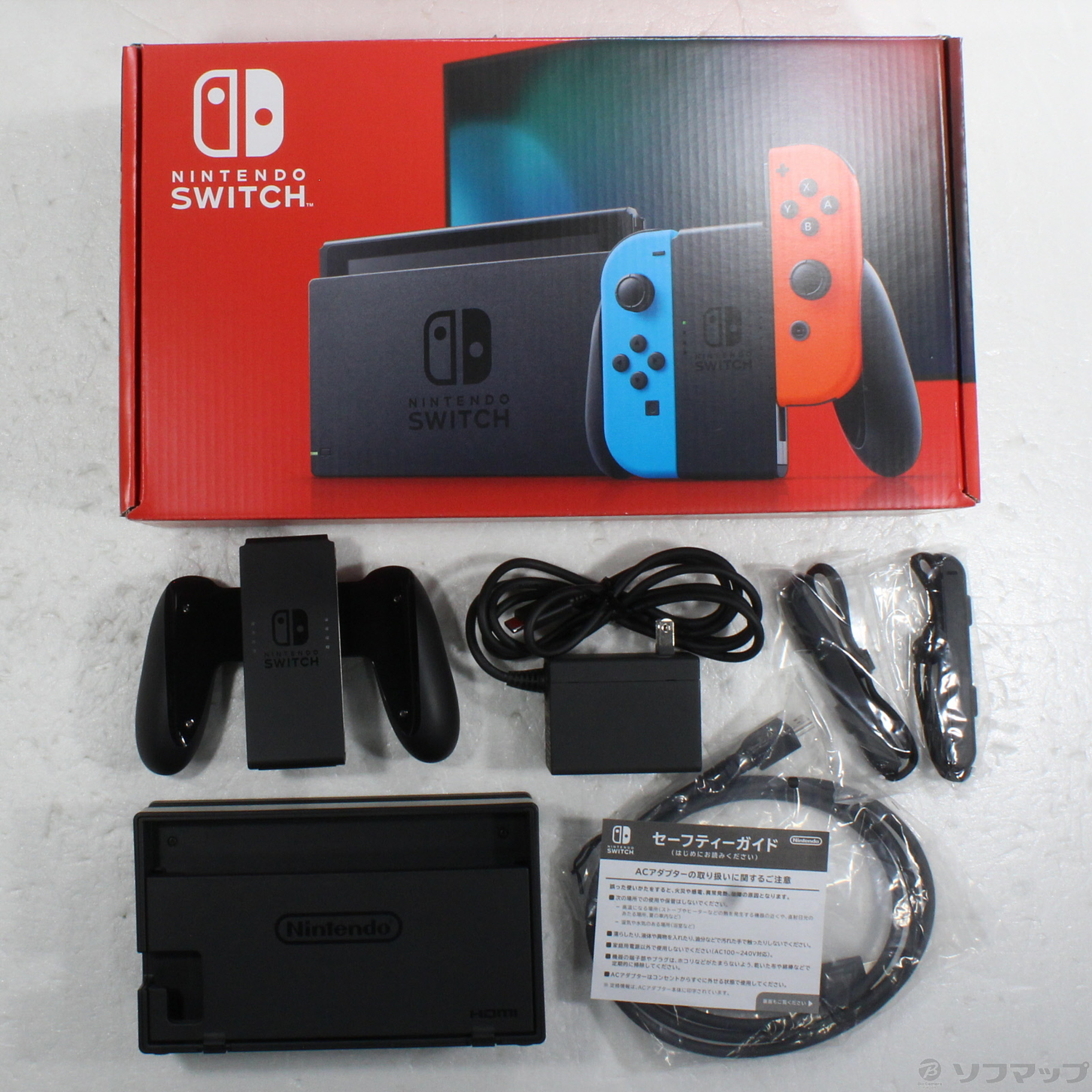 中古】Nintendo Switch Joy-Con (L) ネオンブルー／ (R) ネオンレッド