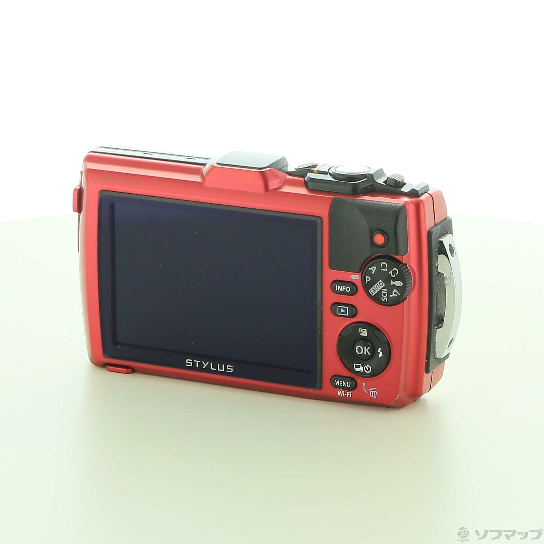 中古】OLYMPUS STYLUS TG-4 RED Tough (4倍／防水／SDXC／レッド