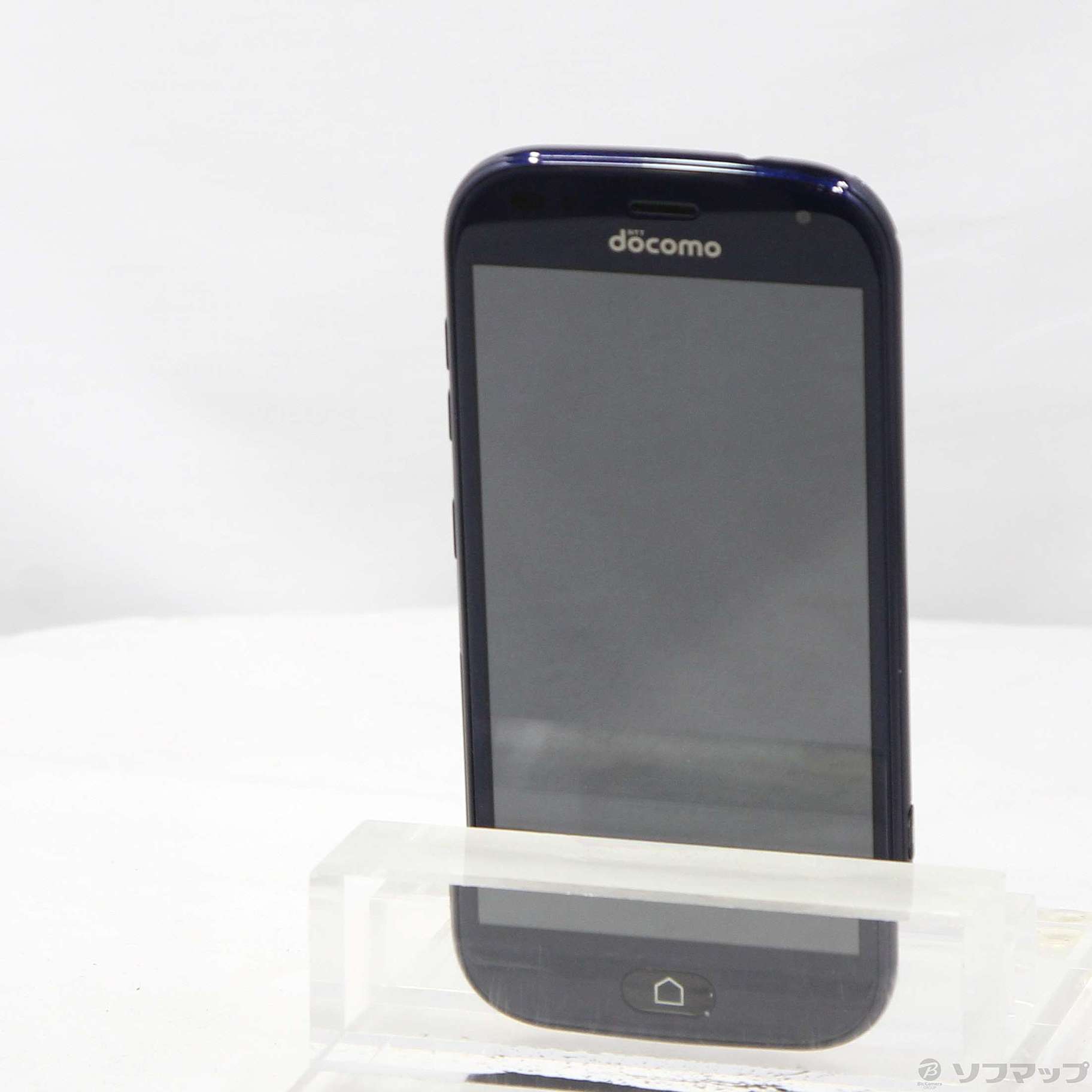 らくらくスマートフォン F-42A ネイビー ドコモ SIMフリー 中古