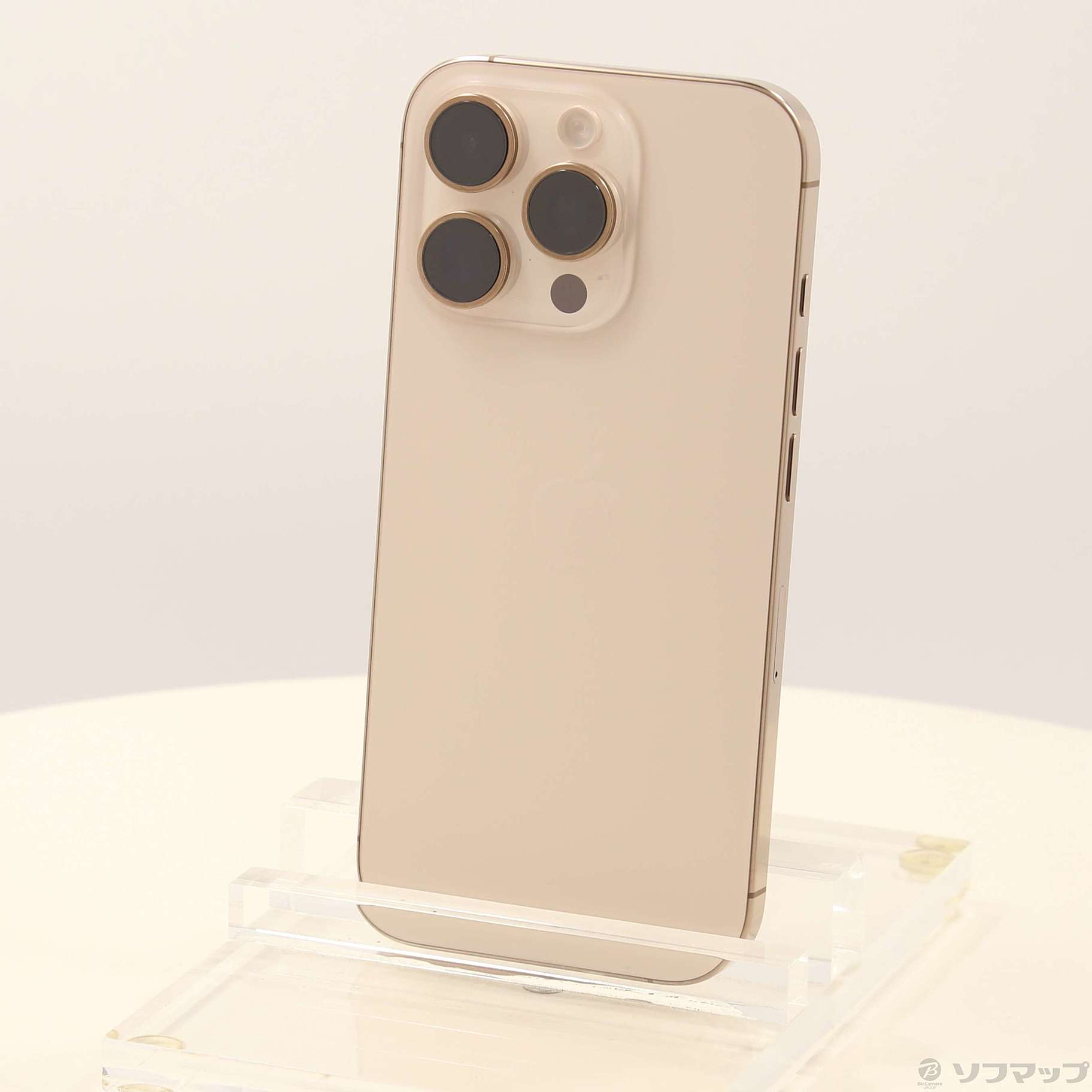 iPhone 16 Pro 128GB SIMフリー [デザートチタニウム] 中古(白