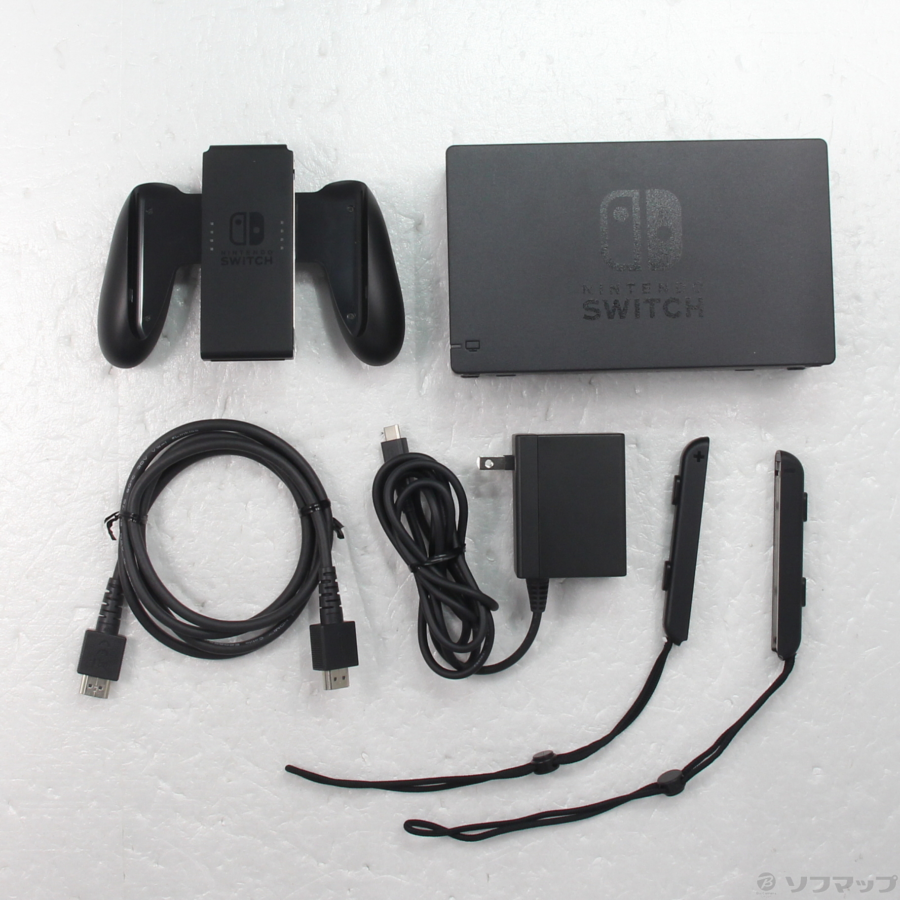 中古品〕 Nintendo Switch Joy-Con (L) ／ (R) グレー (2019年8月 