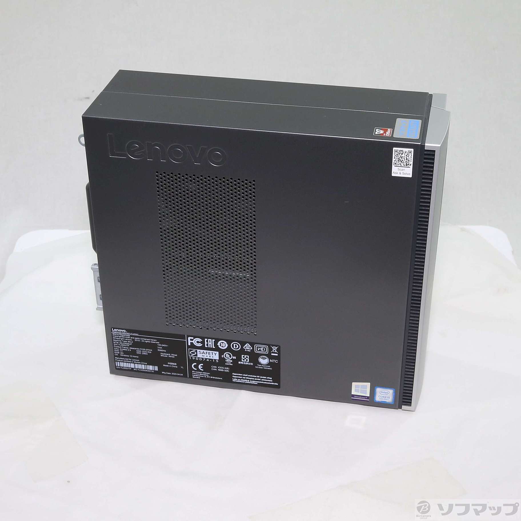 中古】Ideacentre 510s 90LX0029JP ［Core-i5-9400 (2.9GHz)／8GB