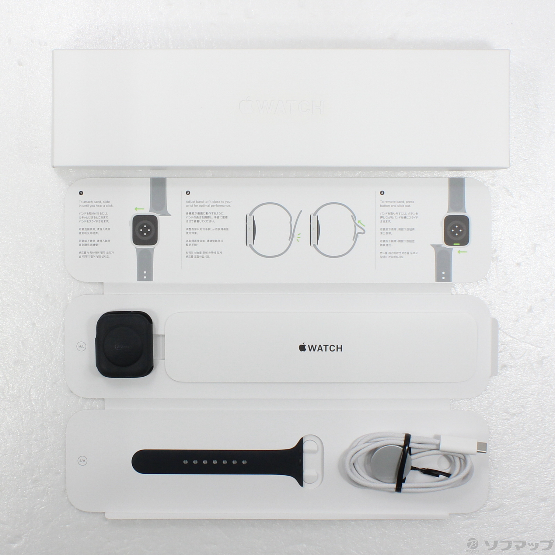 中古】Apple Watch Series 7 GPS 45mm ミッドナイトアルミニウムケース