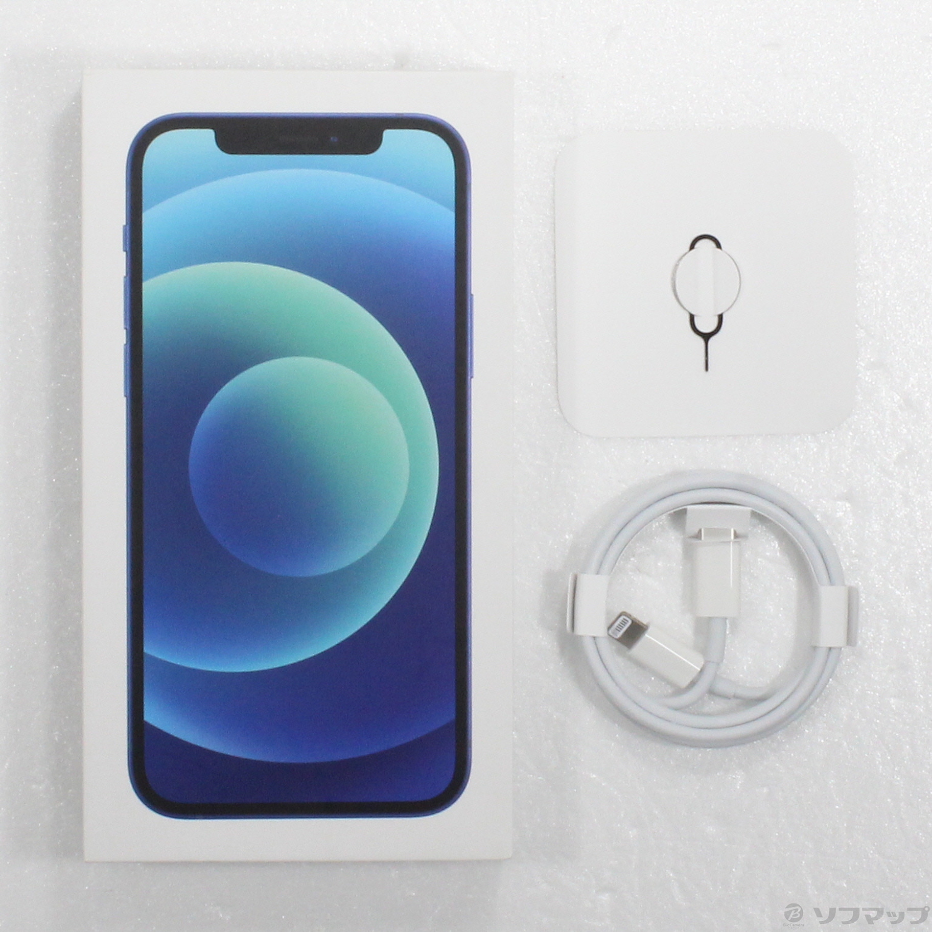 中古】iPhone12 128GB ブルー MGHX3J／A SIMフリー [2133068206201