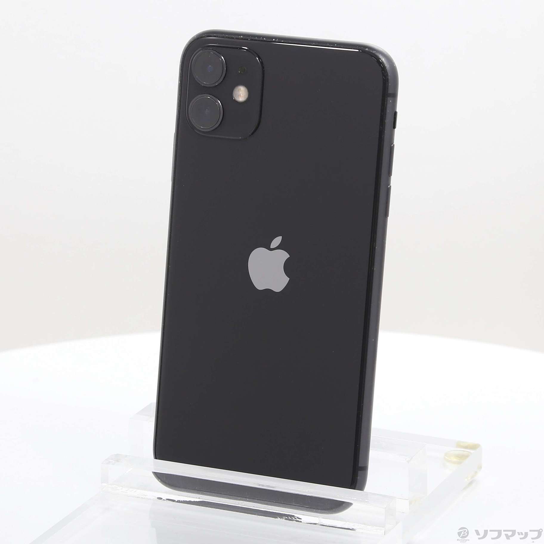 中古】iPhone11 64GB ブラック MWLT2J／A SoftBank [2133068216187