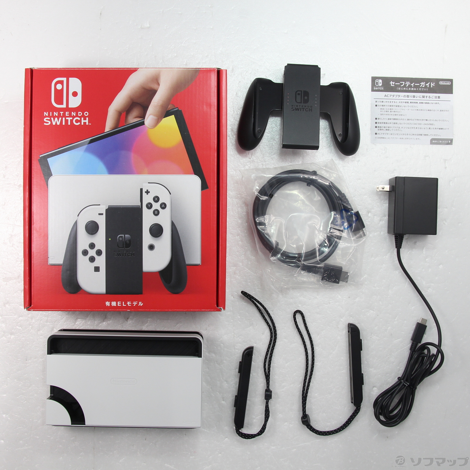 中古】Nintendo Switch 有機ELモデル Joy-Con(L)／(R) ホワイト