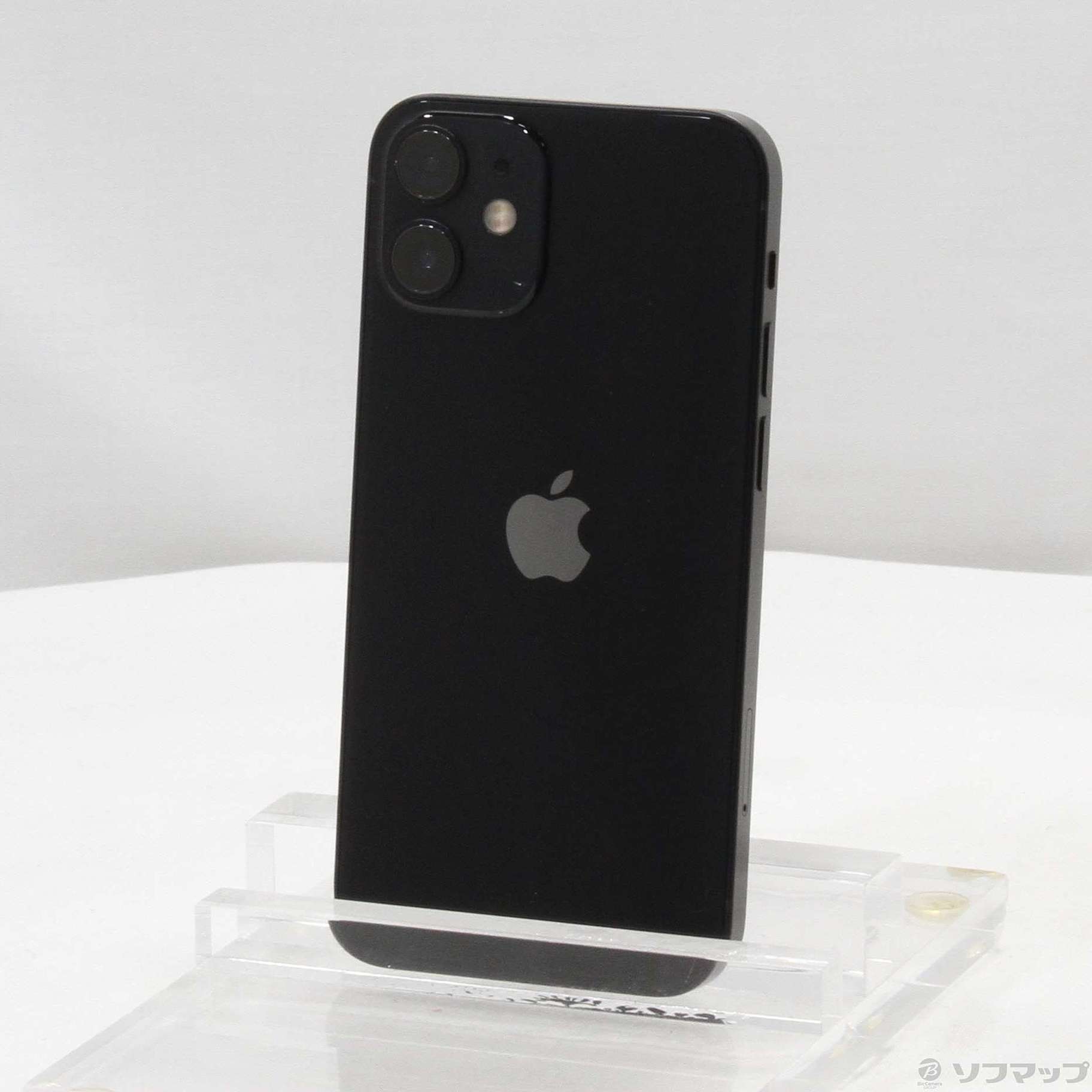 中古】iPhone12 mini 64GB ブラック MGA03J／A SoftBank 