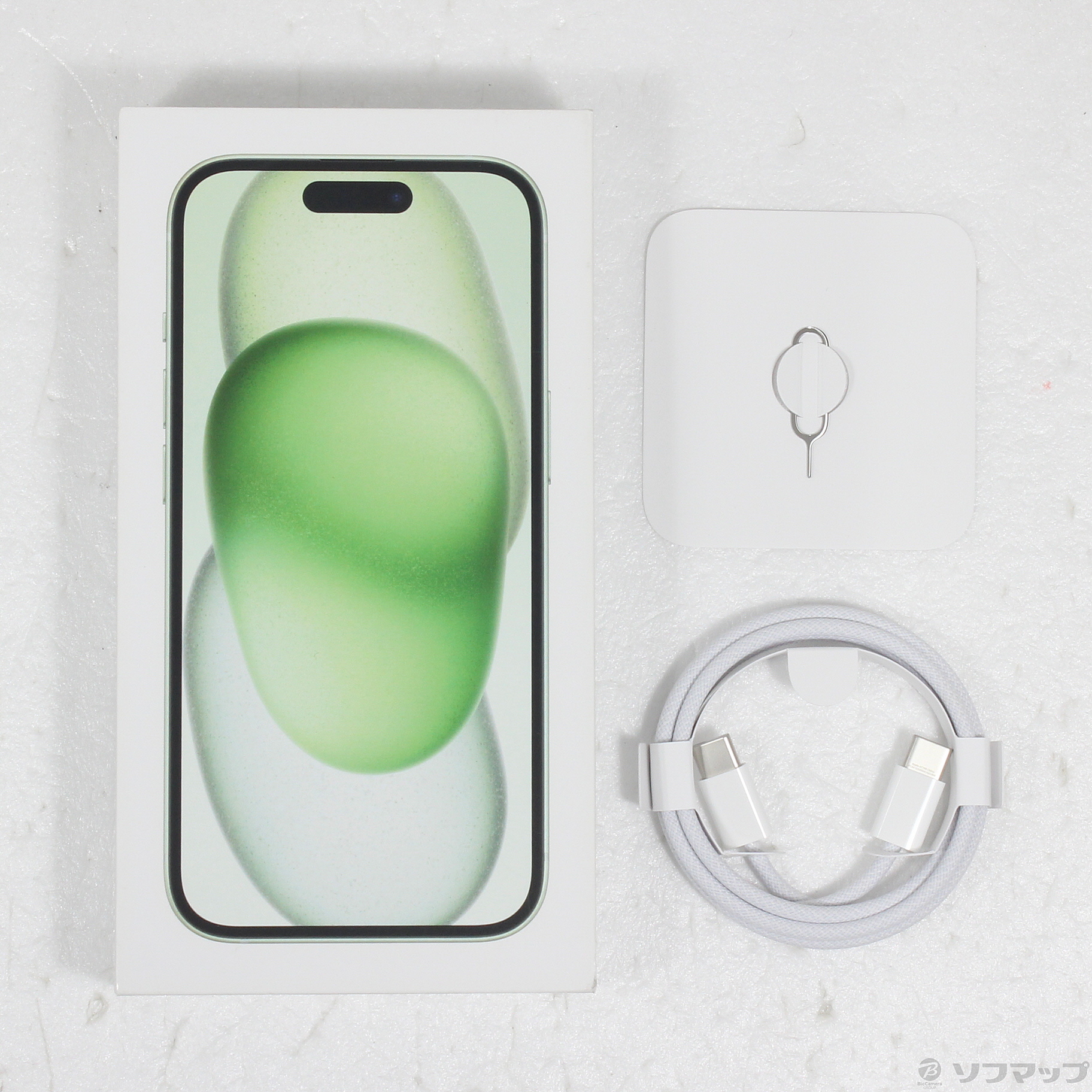 中古】iPhone15 256GB グリーン MTMT3J／A SIMフリー [2133068676639