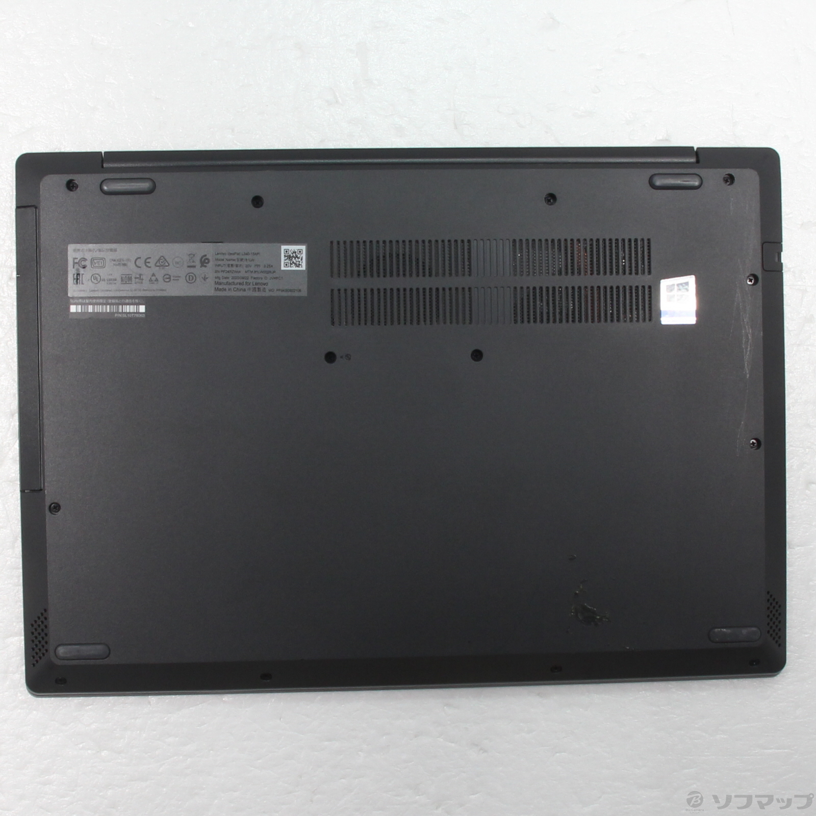 中古】ideapad L340 81LW002RJP グラナイトブラック ［AMD-Ryzen-3