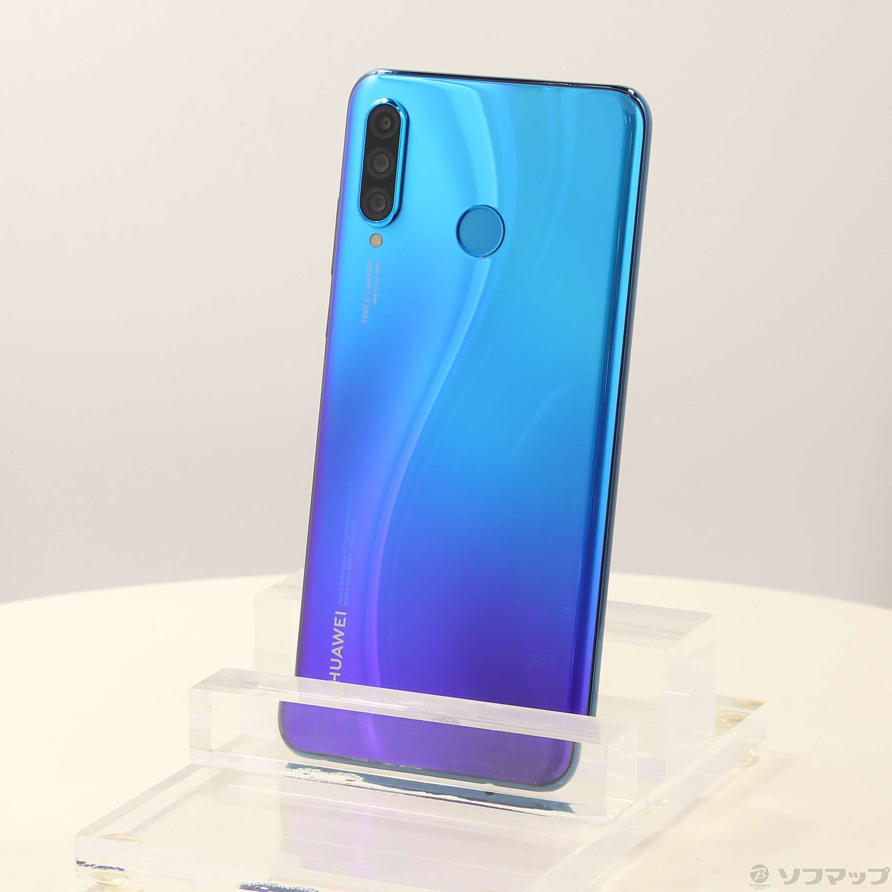 美品　HUAWEI（ファーウェイ） P30 lite ピーコックブルー 中古】HUAWEI P30 lite 64GB ピーコックブルー HWSEC1 Y!mobile