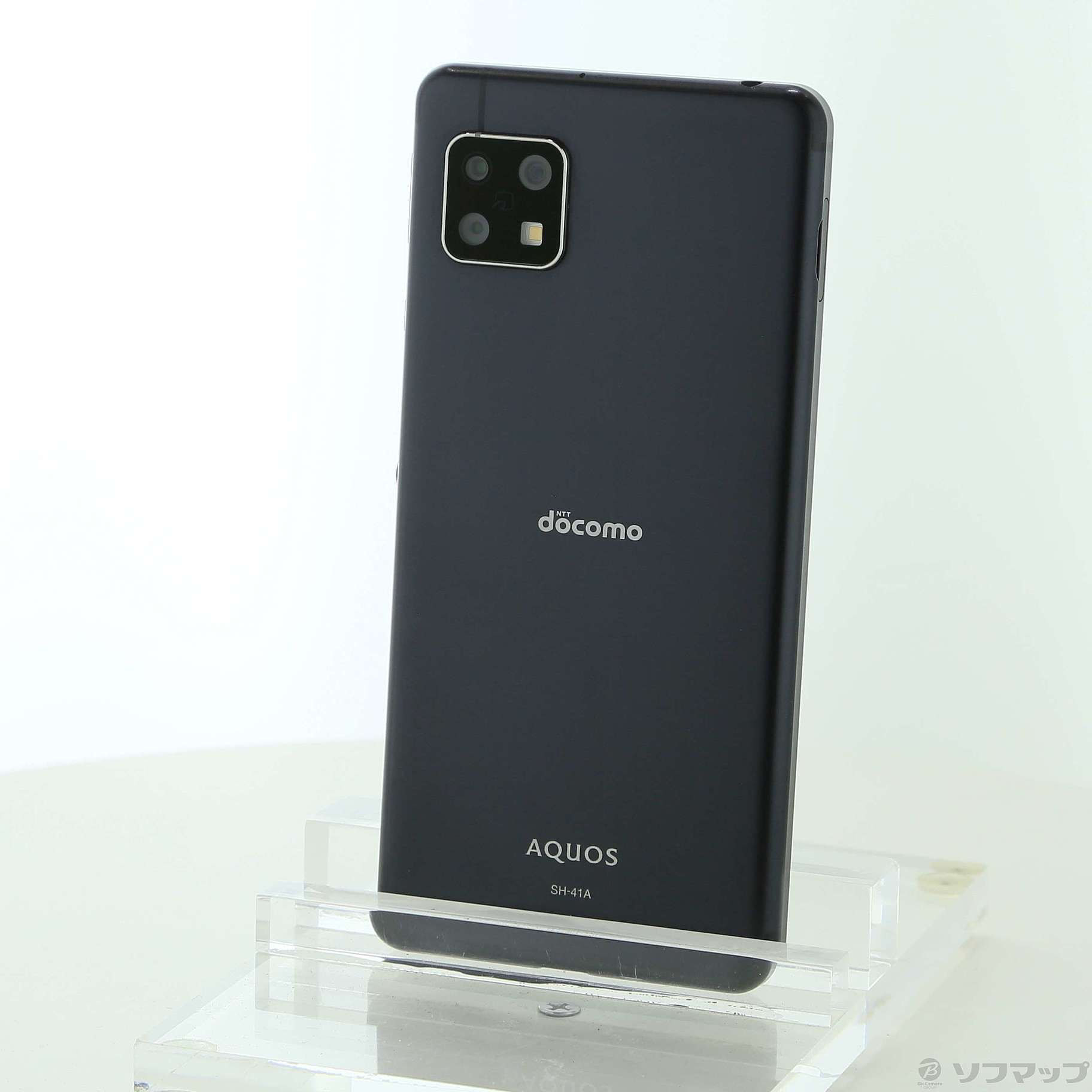中古】AQUOS sense4 64GB ブラック SH-41A docomoロック解除SIMフリー