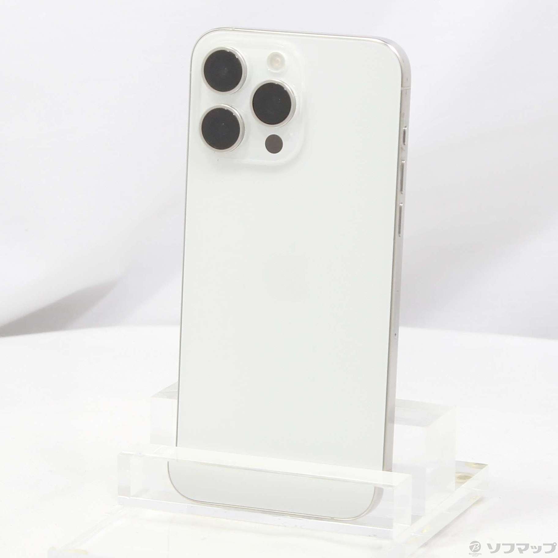 中古】iPhone15 Pro Max 1TB ホワイトチタニウム MU703J／A SIMフリー 