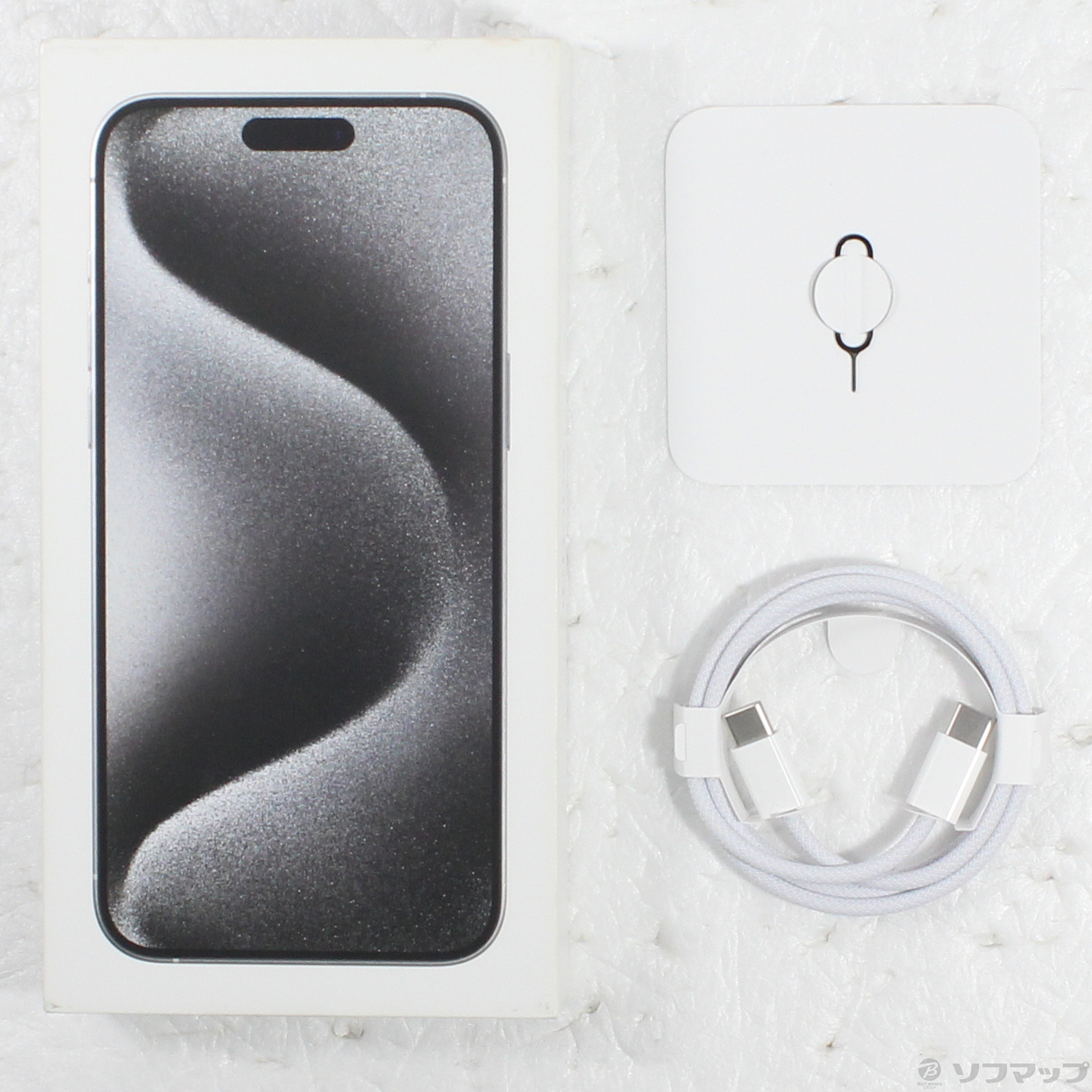 中古】iPhone15 Pro Max 1TB ホワイトチタニウム MU703J／A SIMフリー