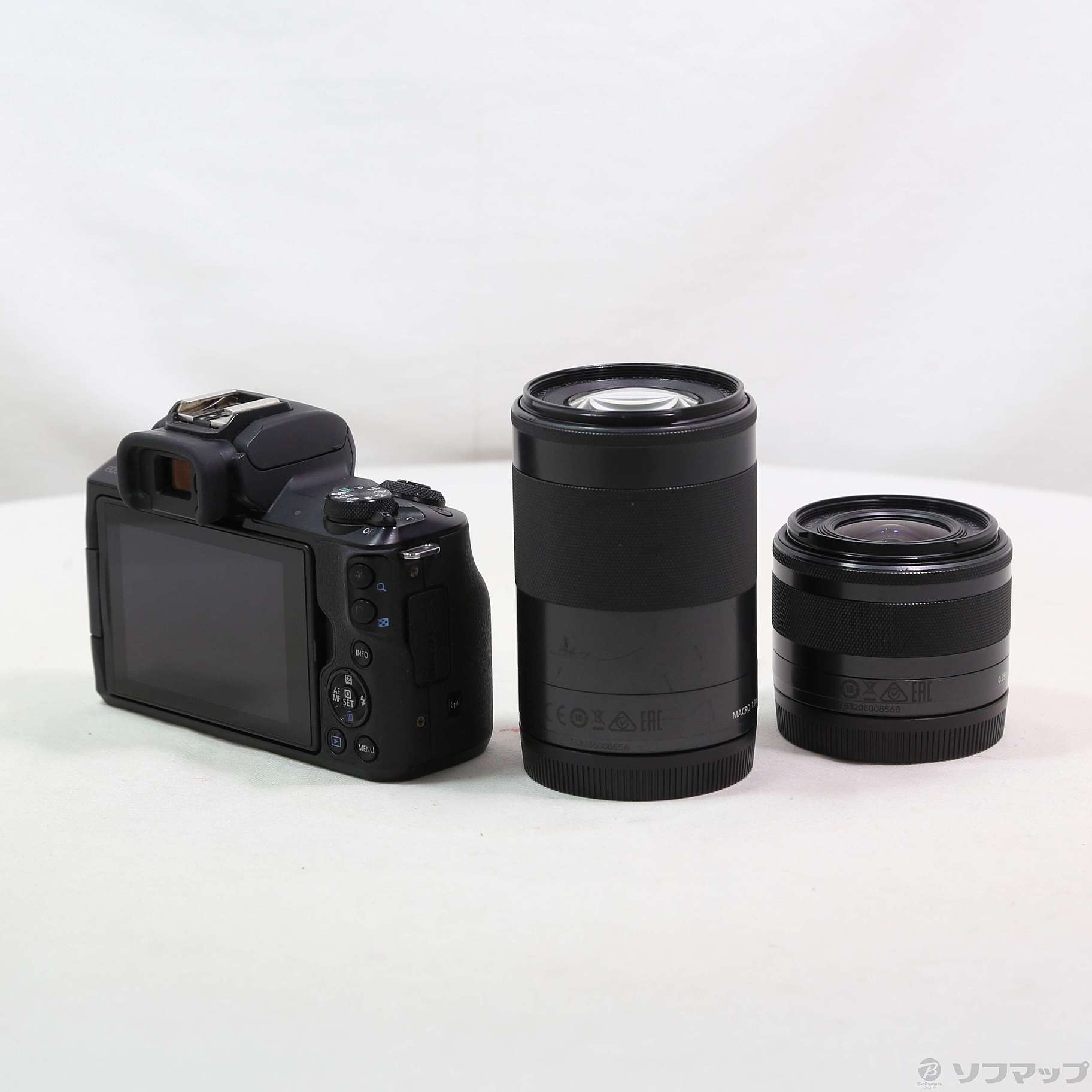 中古】EOS Kiss M ダブルズームキット ブラック [2133068983034 中古】EOS Kiss M ダブルズームキット ブラック [2133068983034