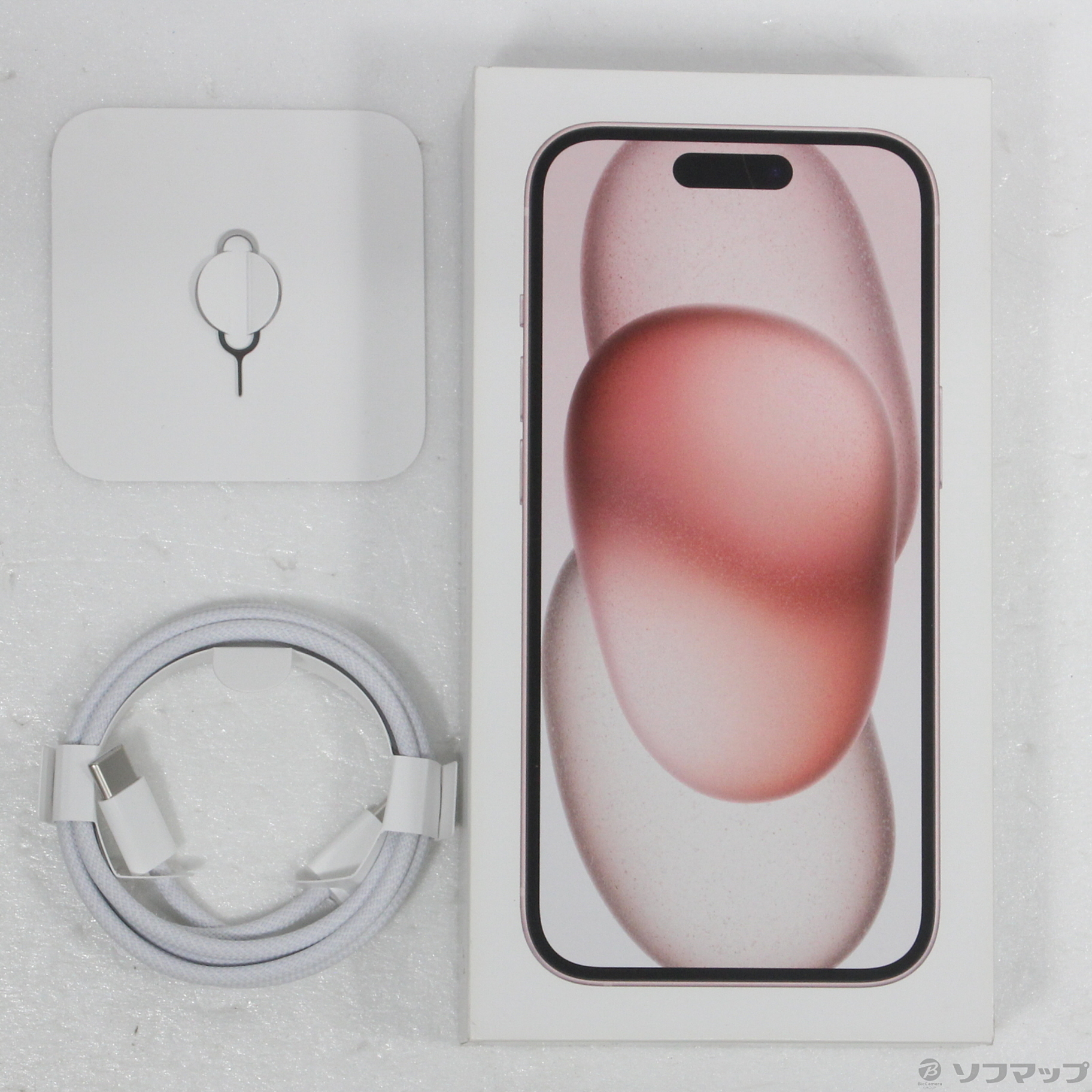 中古】iPhone15 128GB ピンク MTMJ3J／A SIMフリー [2133068994603
