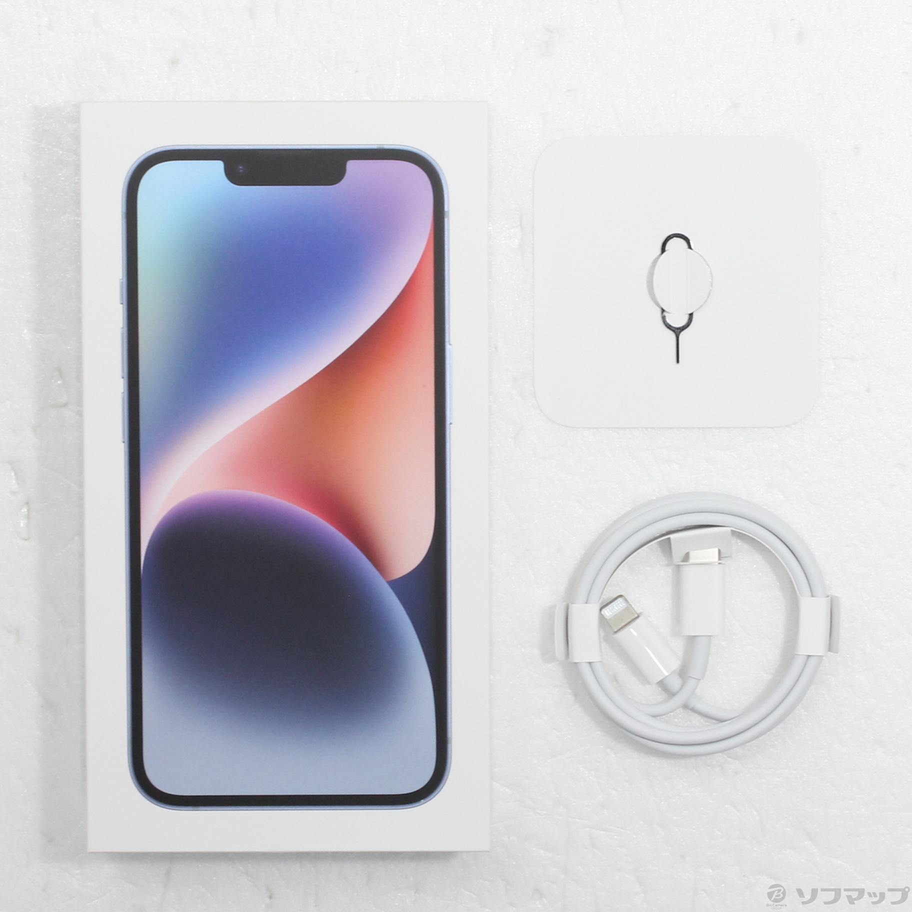 中古】iPhone14 128GB ブルー MPVJ3J／A SIMフリー [2133069042419