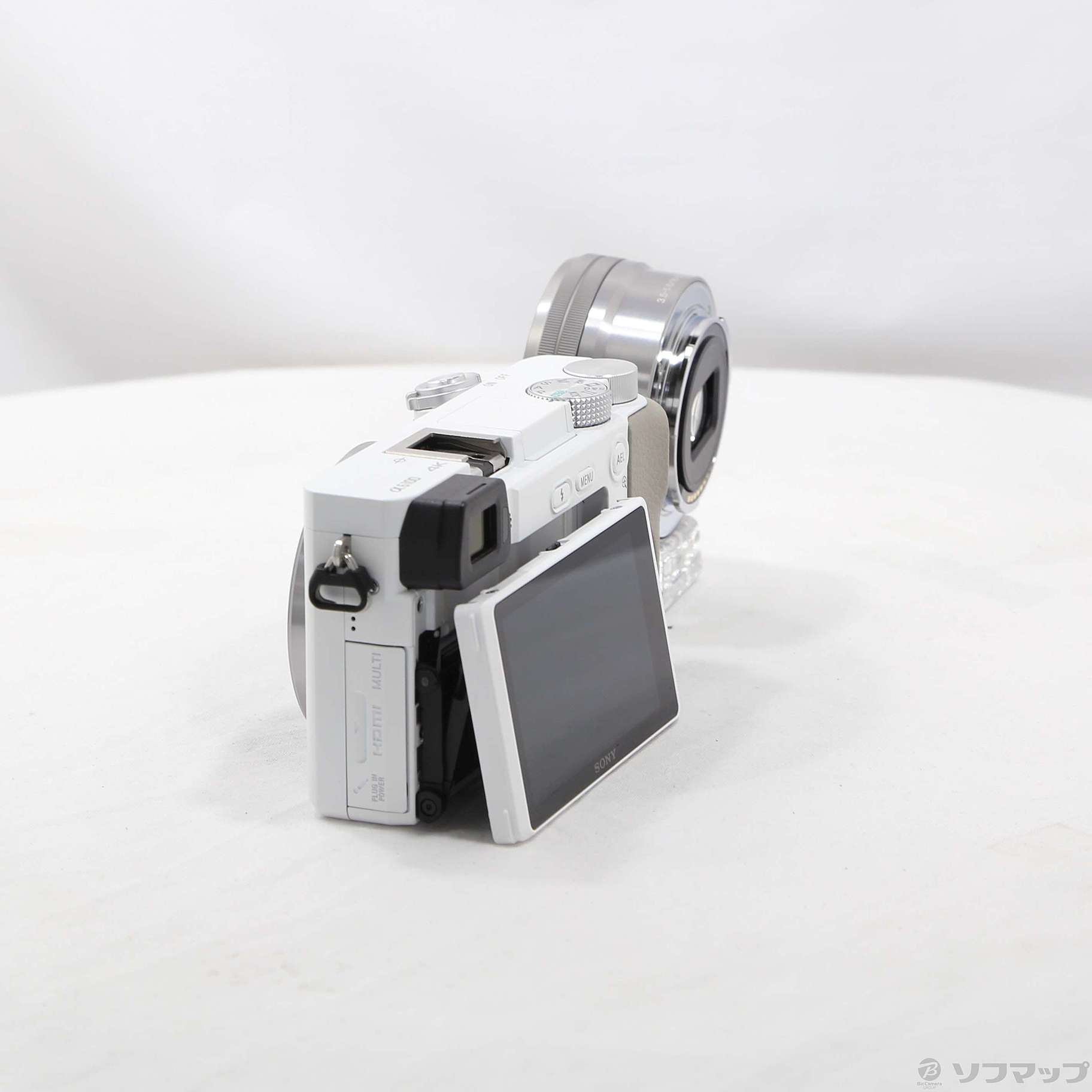 中古】α6100 ILCE-6100L パワーズームレンズキット ホワイト