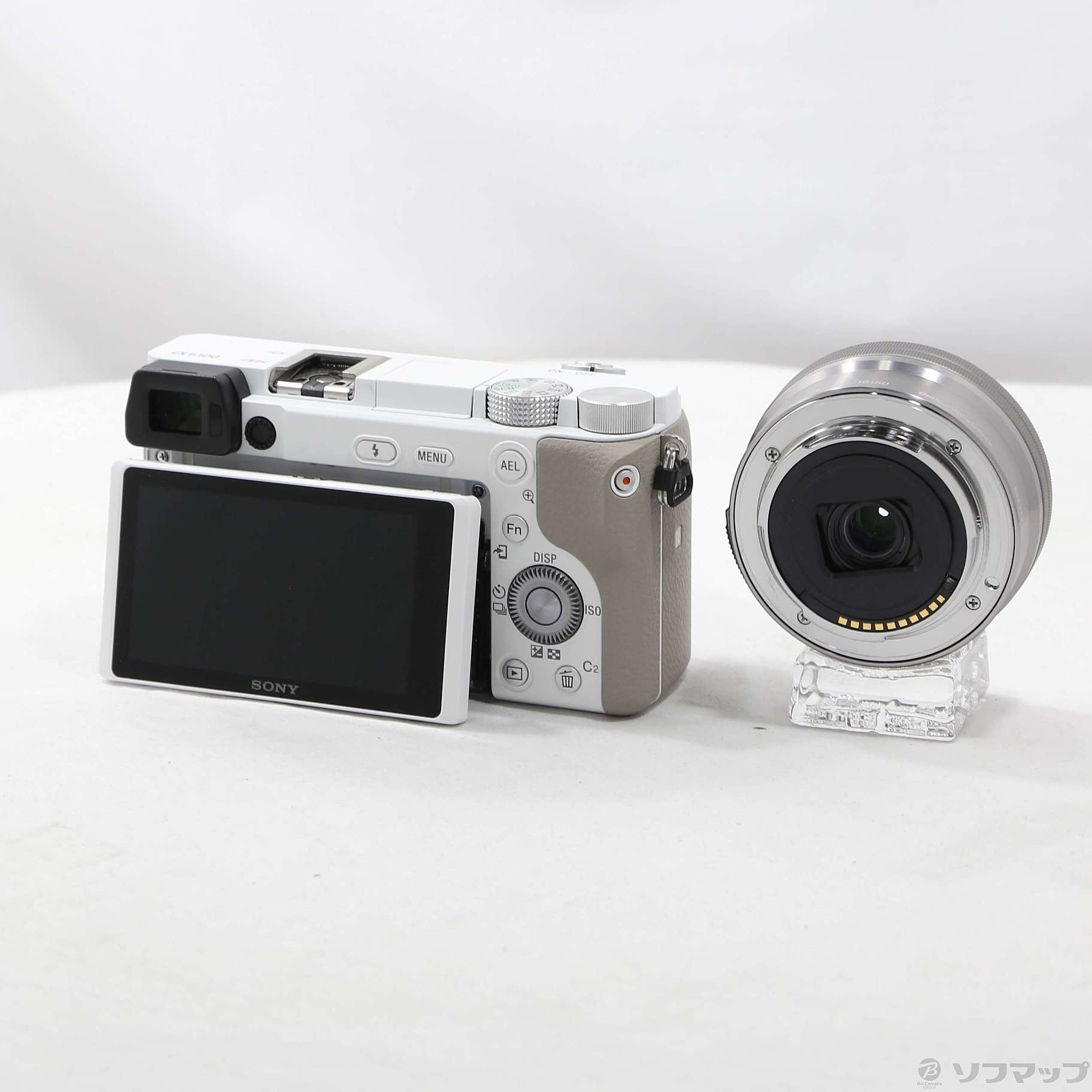 中古】α6100 ILCE-6100L パワーズームレンズキット ホワイト