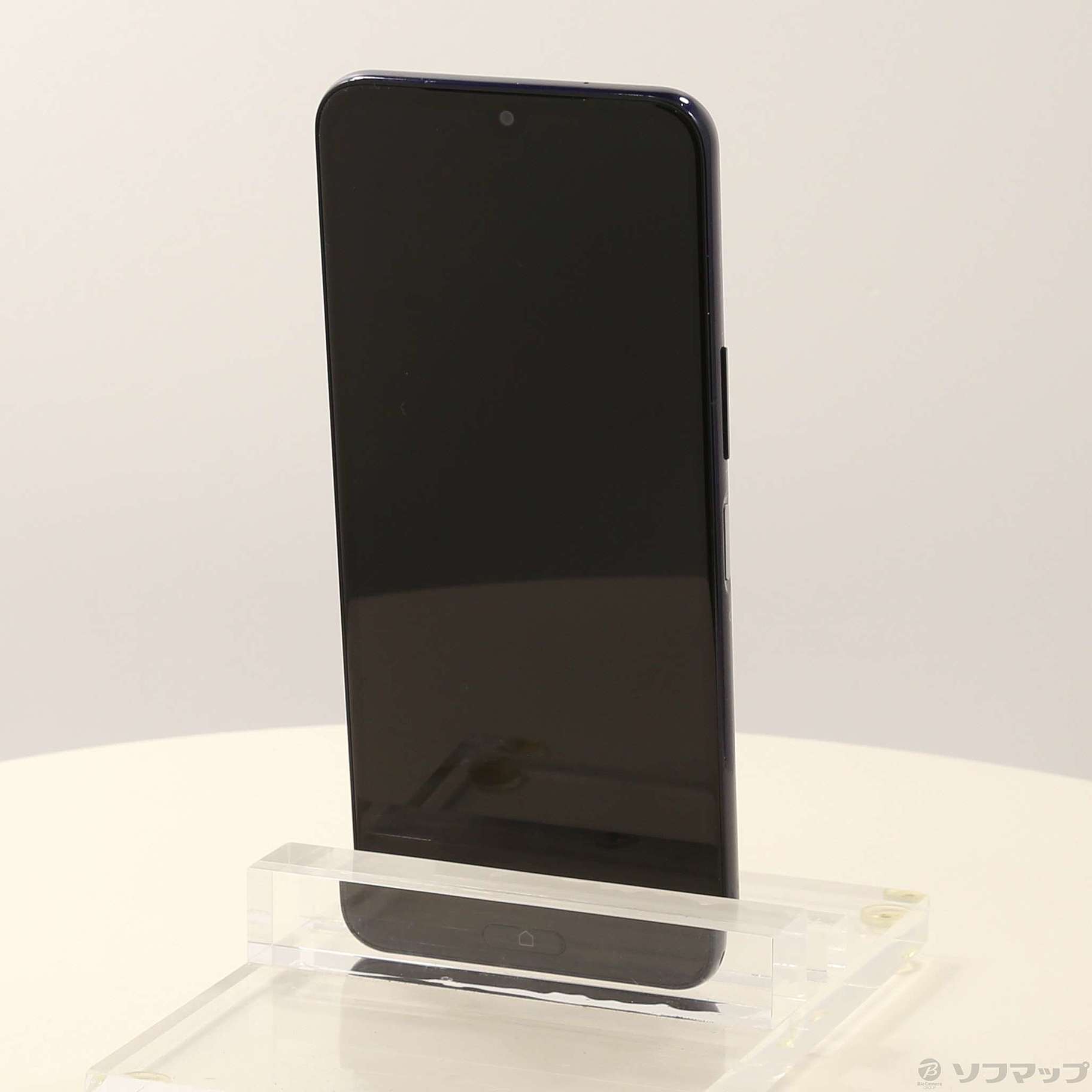 中古】らくらくスマートフォン Lite 64GB ディープブルー MR01 UQ