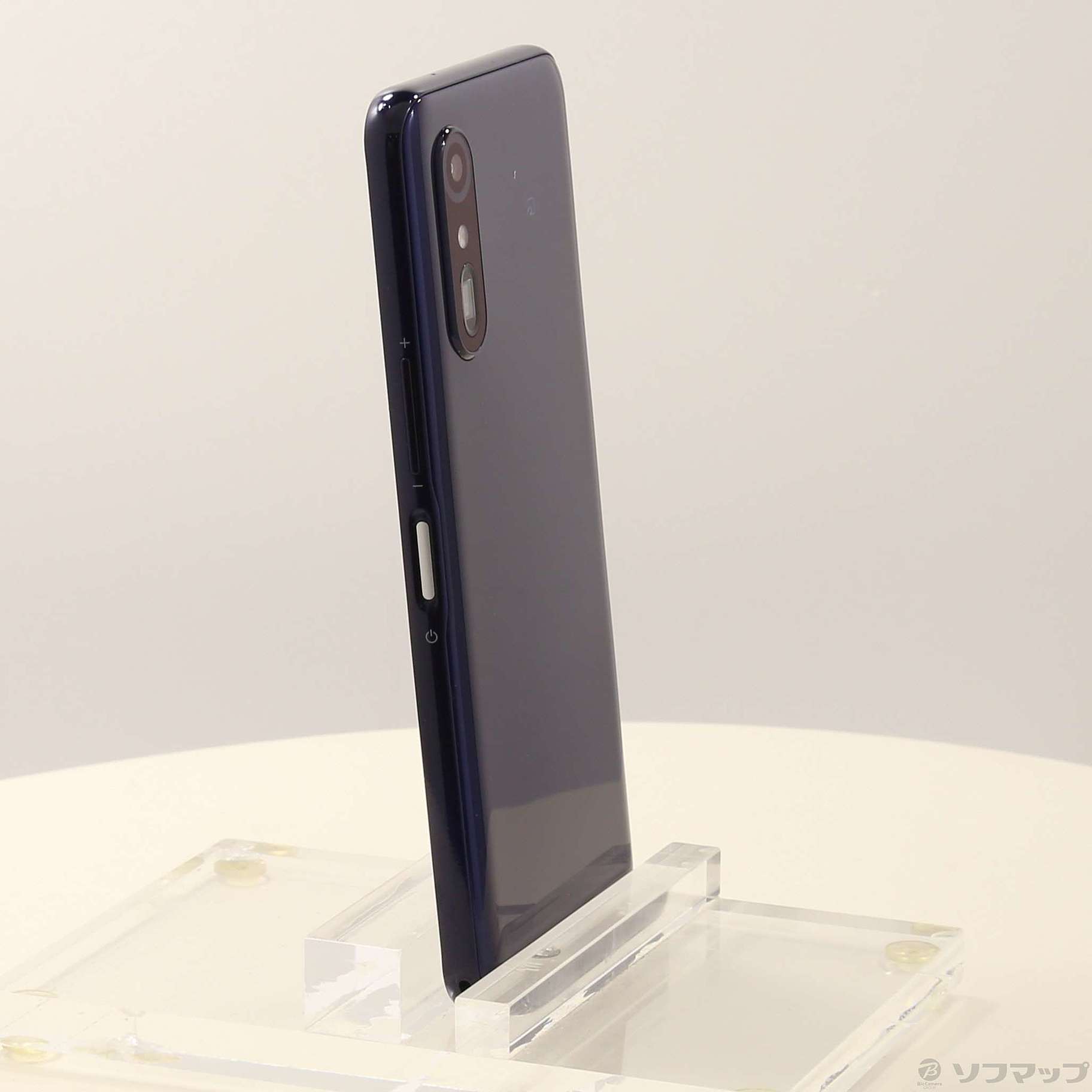 中古】らくらくスマートフォン Lite 64GB ディープブルー MR01 UQ