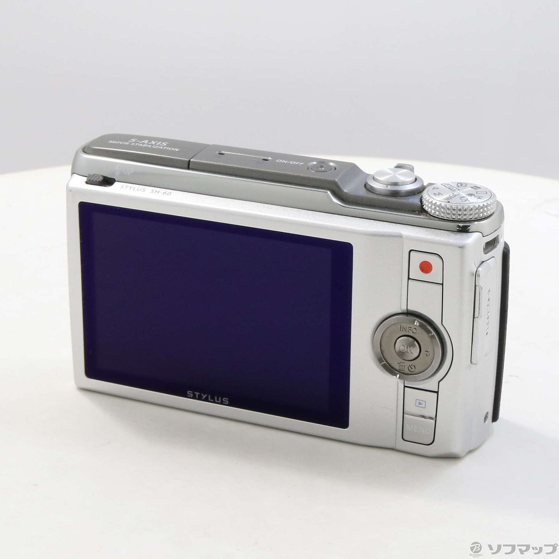 中古】OLYMPUS STYLUS SH-60 (1600万画素／24倍／SDXC／シルバー