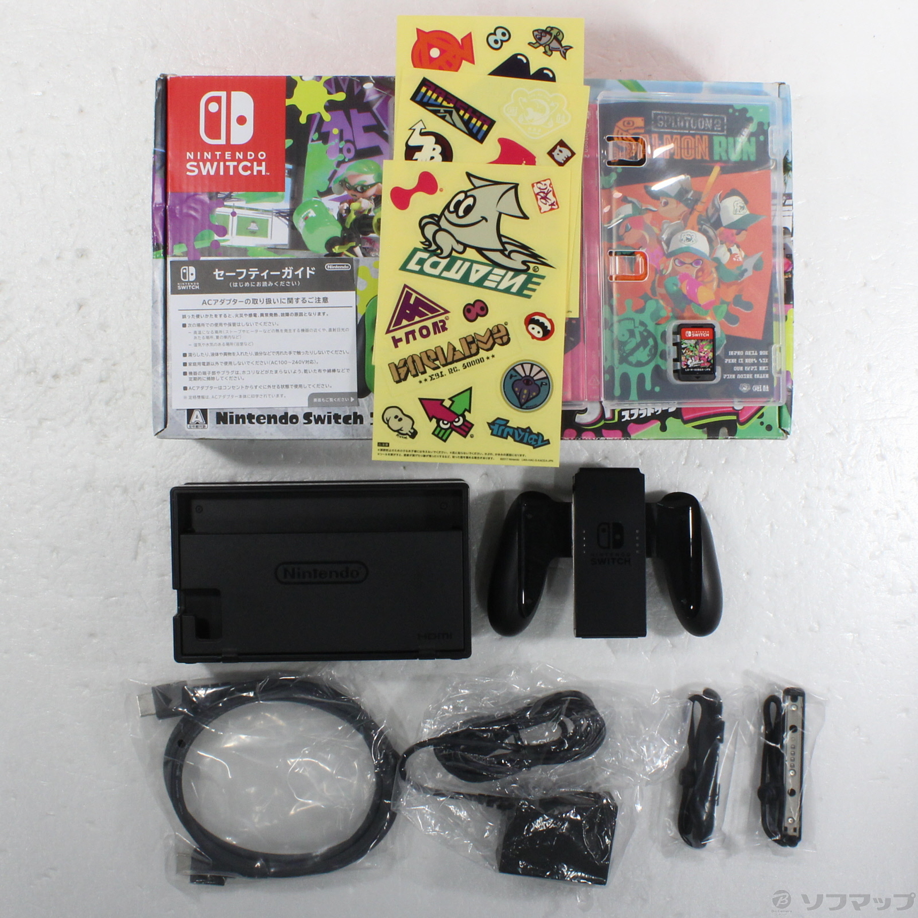 Nintendo Switchスプラトゥーン2セットSDカード・LANアダプタ付 任天堂 Nintendo Switch スプラトゥーン2セット 3か月プラン同梱