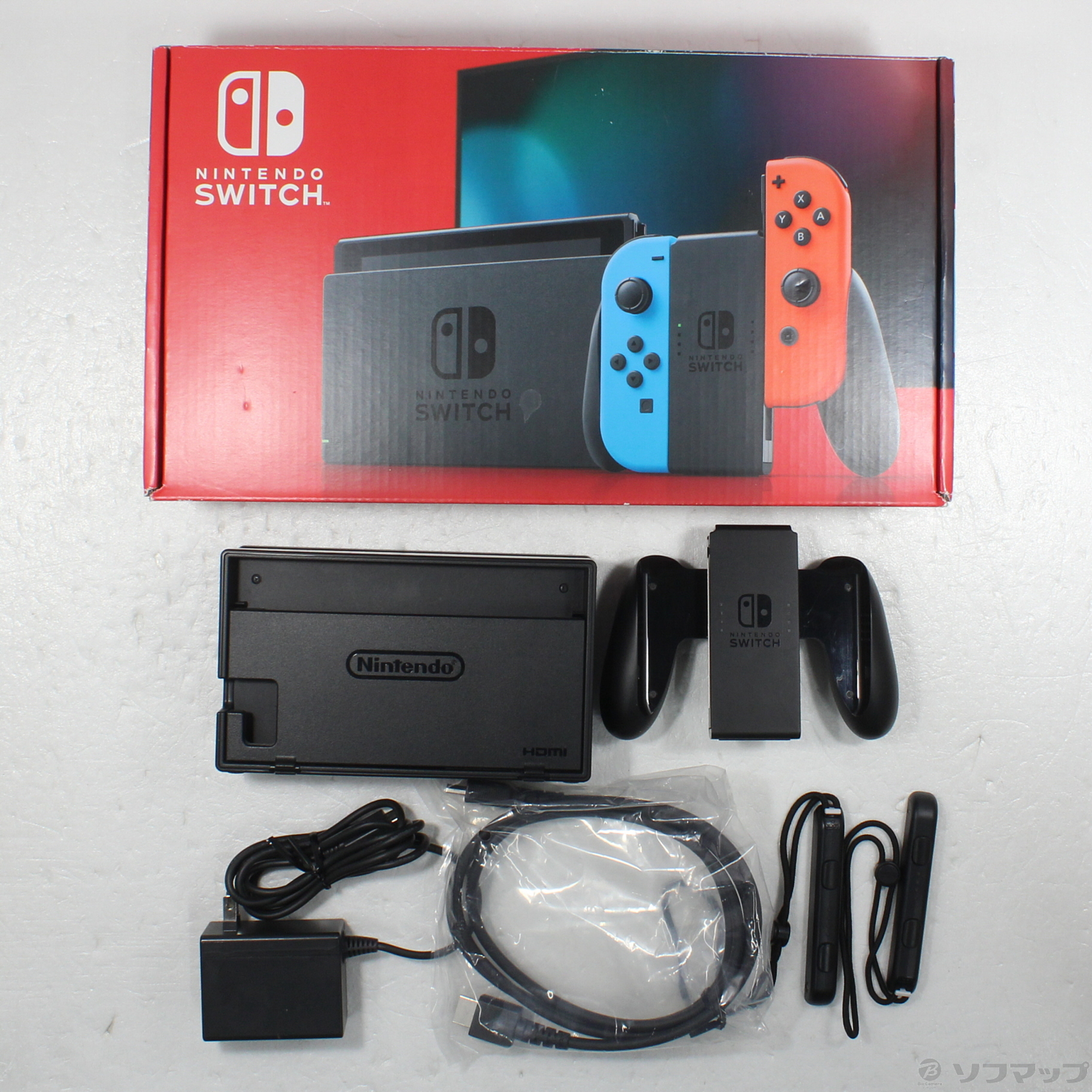 中古】Nintendo Switch Joy-Con (L) ネオンブルー／ (R) ネオンレッド