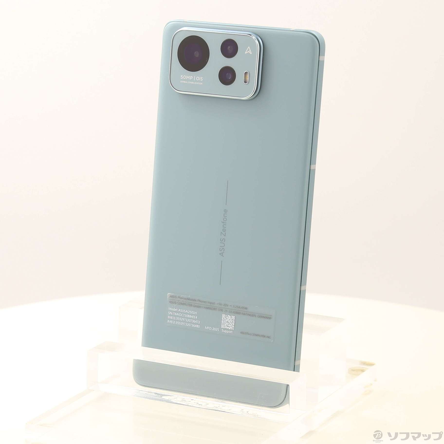 中古】ZenFone 12 Ultra 512GB セージグリーン ZF12U-GR16S512 SIM 