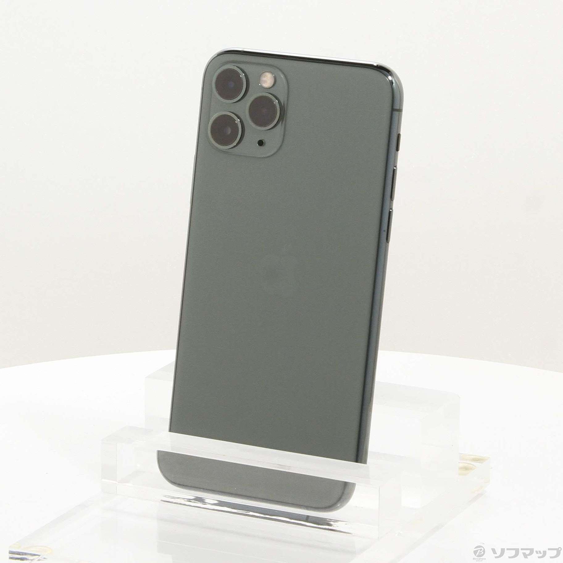 中古】iPhone11 Pro 256GB ミッドナイトグリーン MWCC2J／A SoftBank 