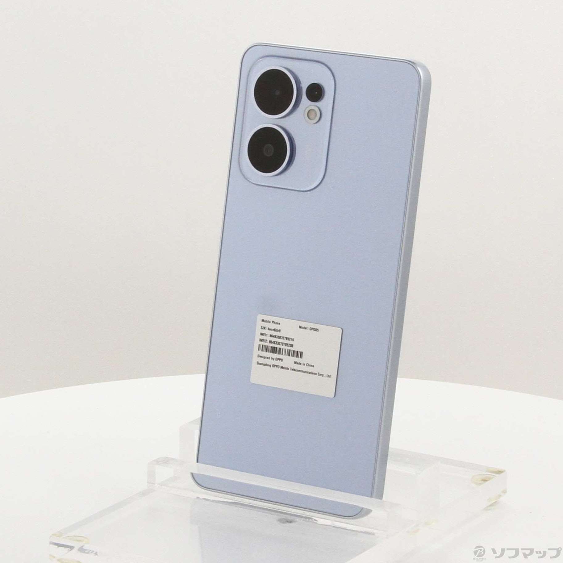 中古】OPPO Reno13 A 128GB アイスブルー OPG05 UQ mobile SIMフリー 