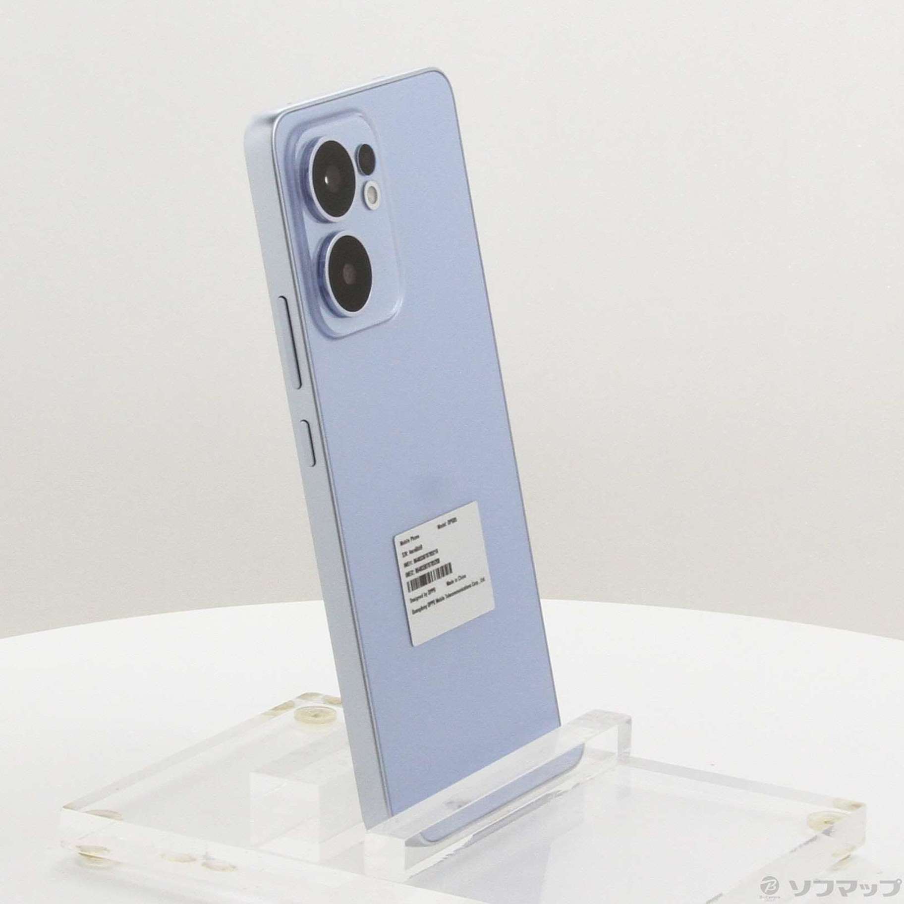 中古】OPPO Reno13 A 128GB アイスブルー OPG05 UQ mobile SIMフリー
