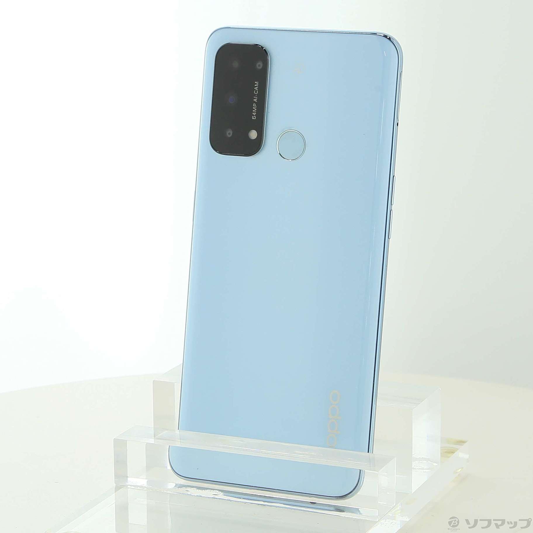 中古】OPPO Reno5 A 128GB アイスブルー A101OP Y!mobile SIMフリー