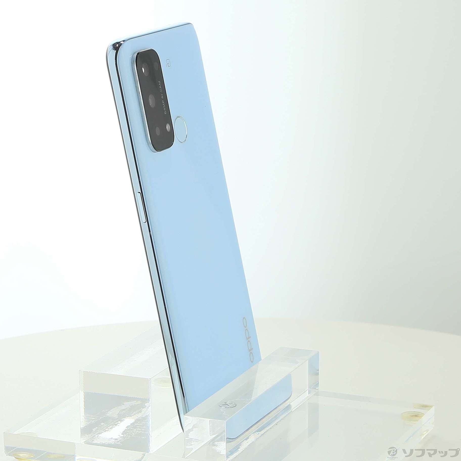中古】OPPO Reno5 A 128GB アイスブルー A101OP Y!mobile SIMフリー