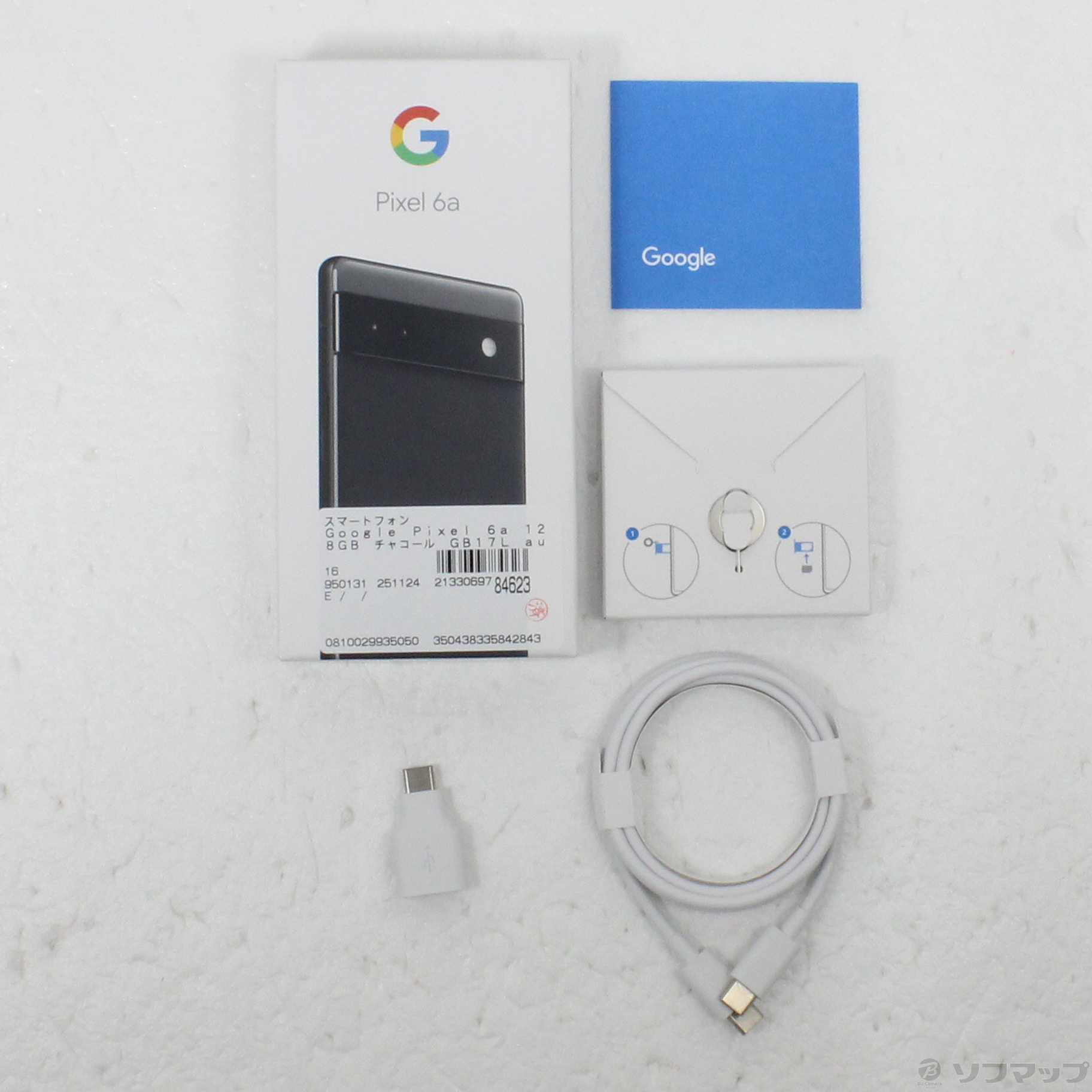 中古】Google Pixel 6a 128GB チャコール GB17L au SIMフリー 
