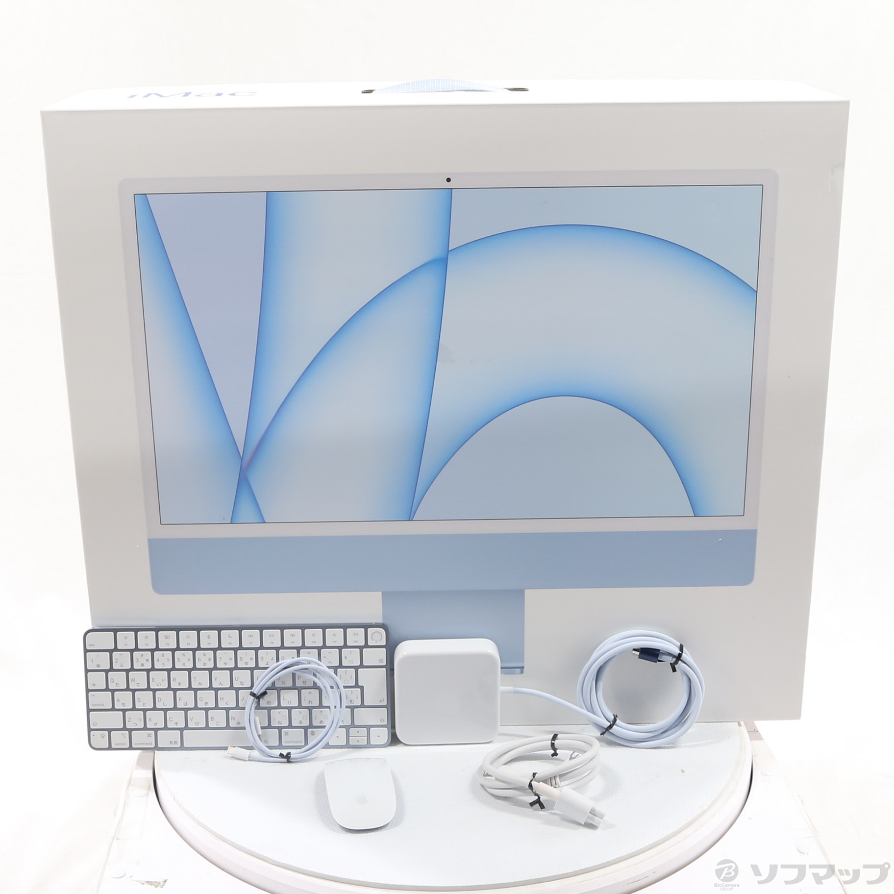 中古】iMac 24-inch Mid-2021 MGPK3J／A Apple M1 8コアCPU_8コアGPU