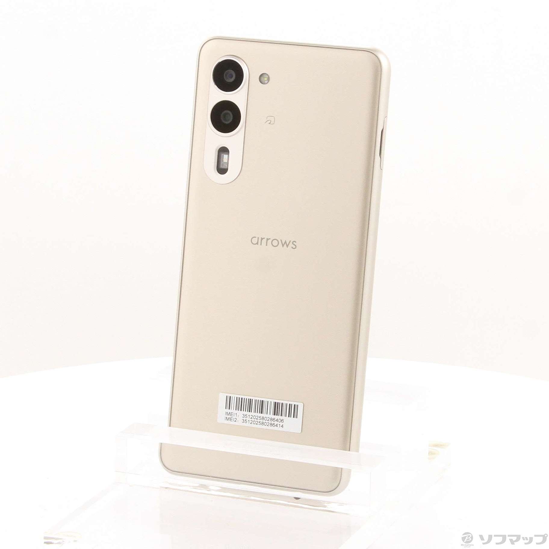 中古】arrows We2 Plus M06 256GB シャンパンシルバー ASMC06004 SIM 