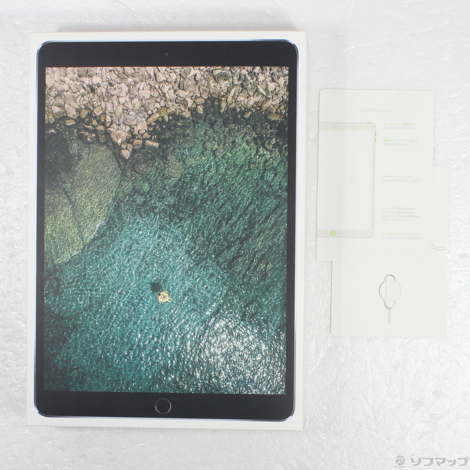 中古】iPad Pro 10.5インチ 64GB スペースグレイ MQEY2J／A docomo 