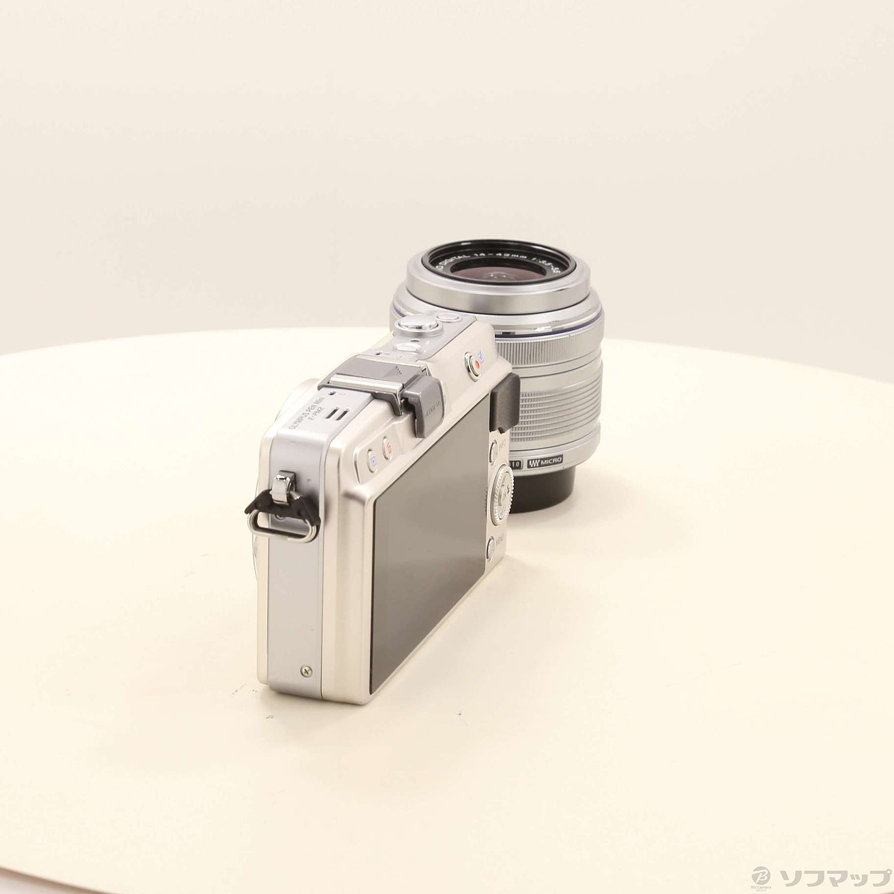 中古】PEN mini E-PM2レンズキット(シルバー) [2133069938804