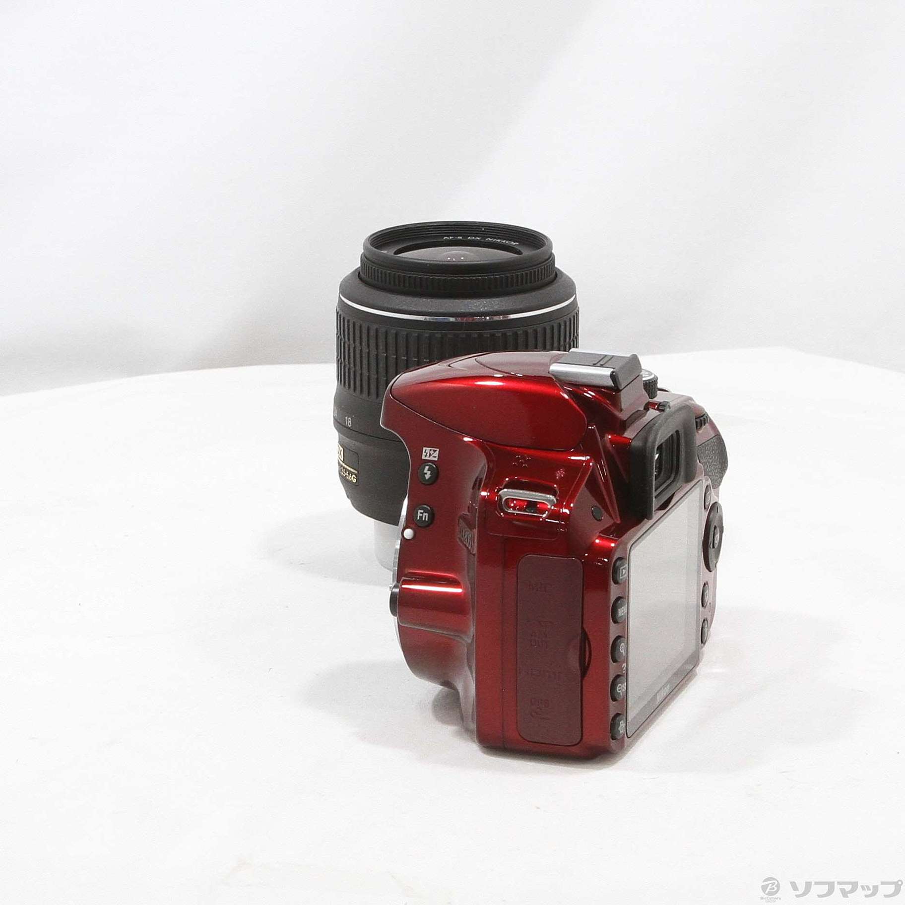 中古】NIKON D3200 18-55 VR レンズキット レッド (2416万画素／SDXC