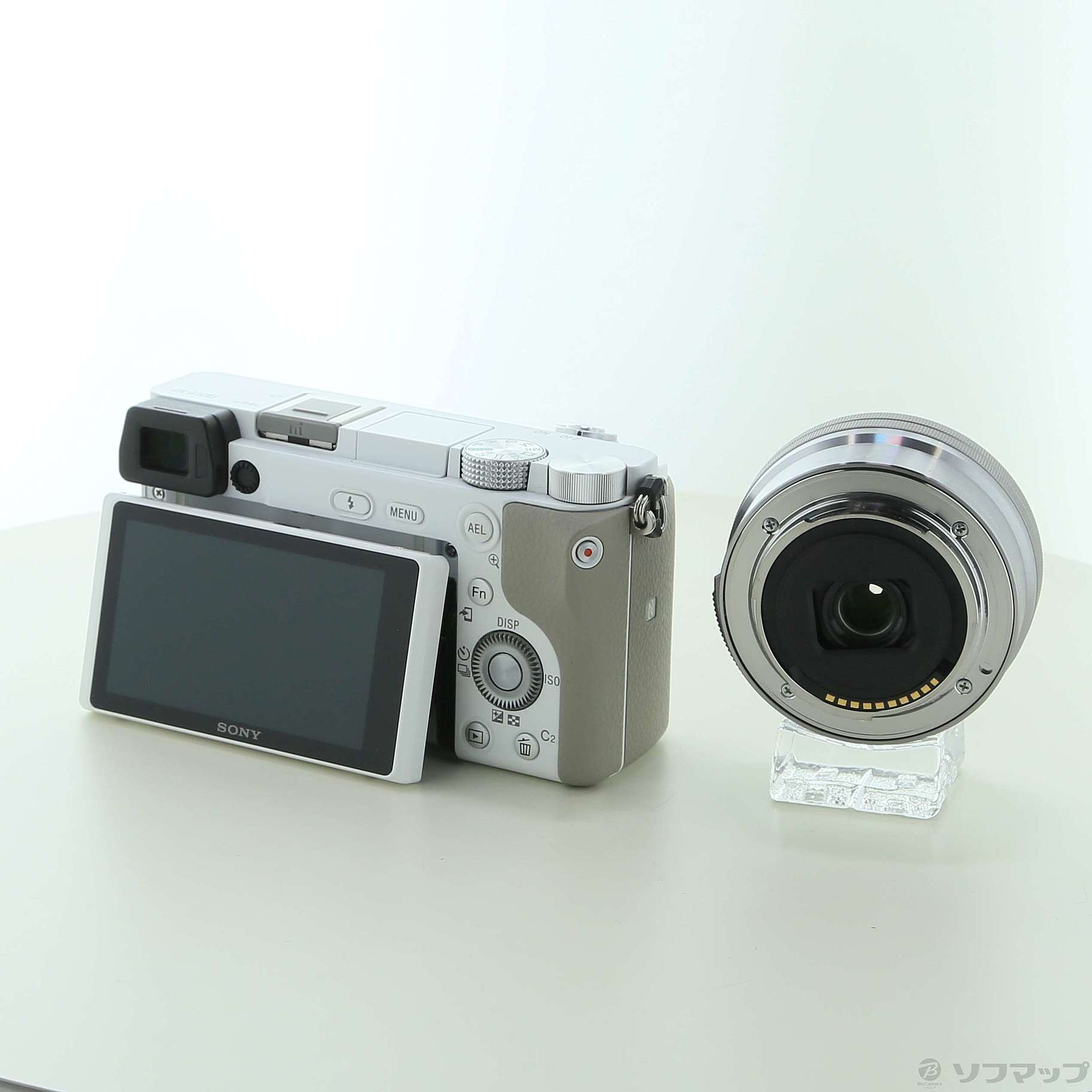 中古】α6100 ILCE-6100L パワーズームレンズキット ホワイト 