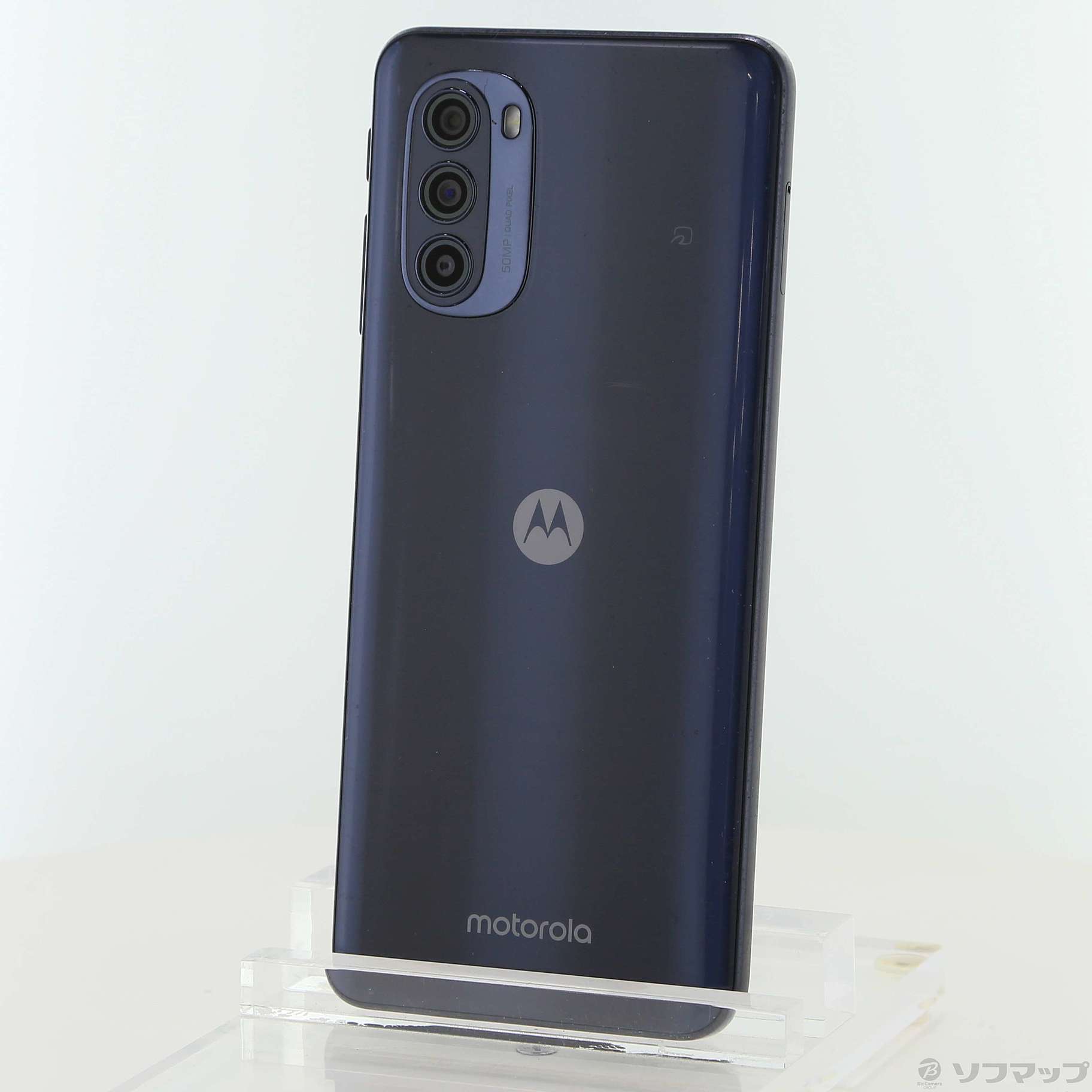 中古】moto g52j 5G 128GB インクブラック PATM0000JP SIMフリー