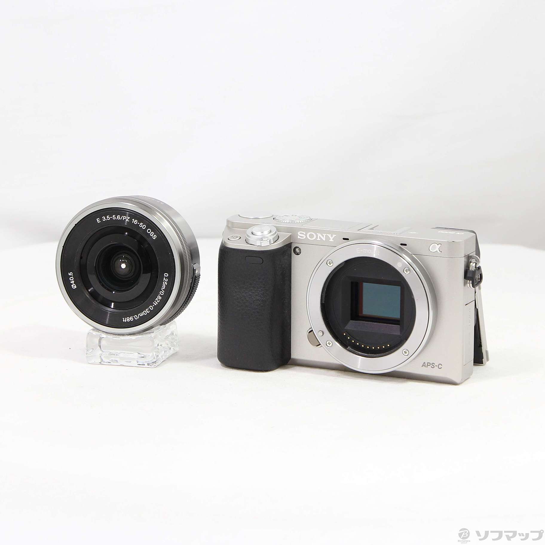 美品　SONY α6000 シルバー 本体・レンズと付属品　ILCE-6000L 中古】α6000 パワーズームレンズキット シルバー ILCE-6000L