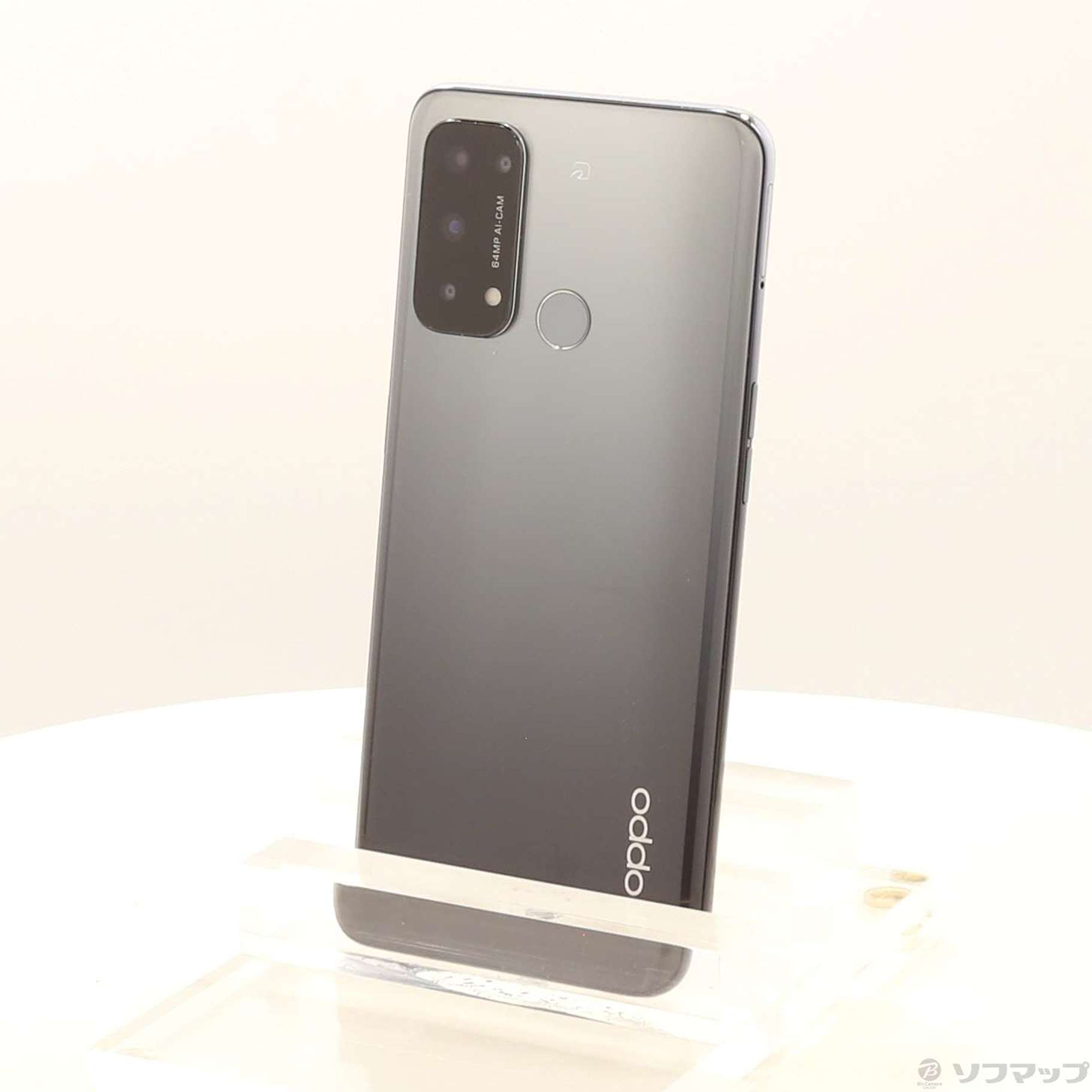 中古】OPPO Reno5 A 128GB シルバーブラック A101OP Y!mobile SIM