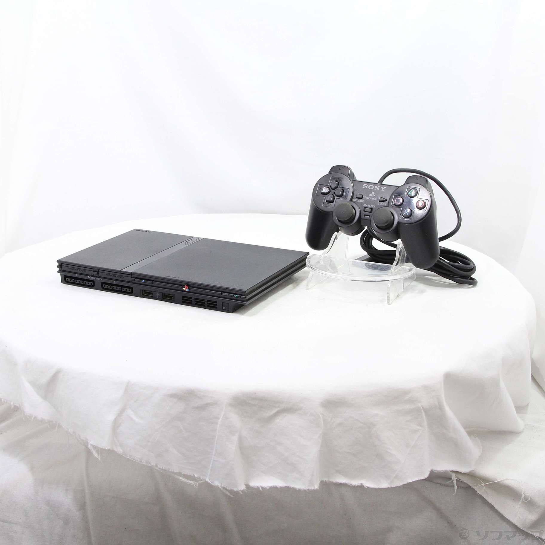 中古】PlayStation2本体 チャコールブラック SCPH-70000CB