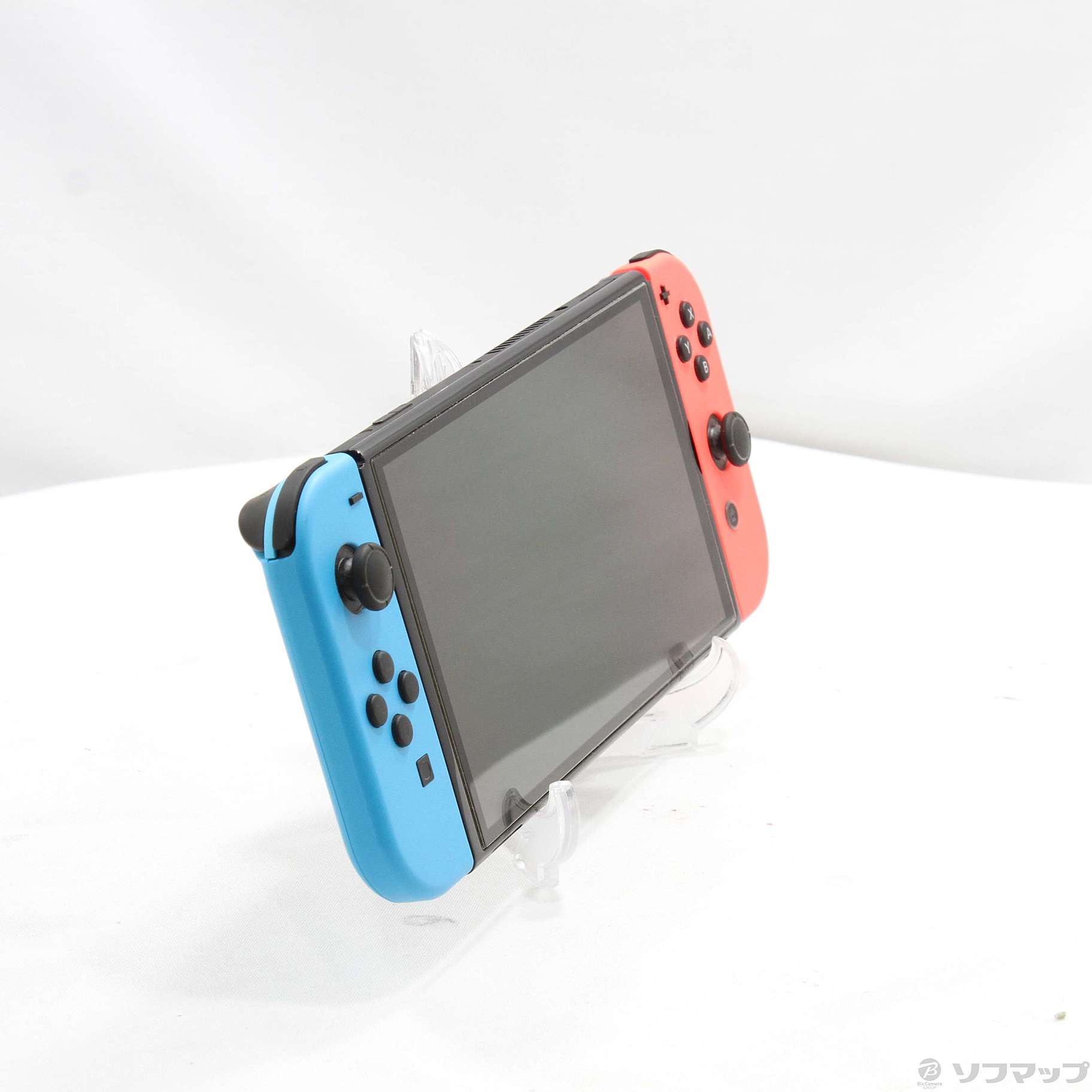 中古】Nintendo Switch 有機ELモデル Joy-Con(L) ネオンブルー／(R