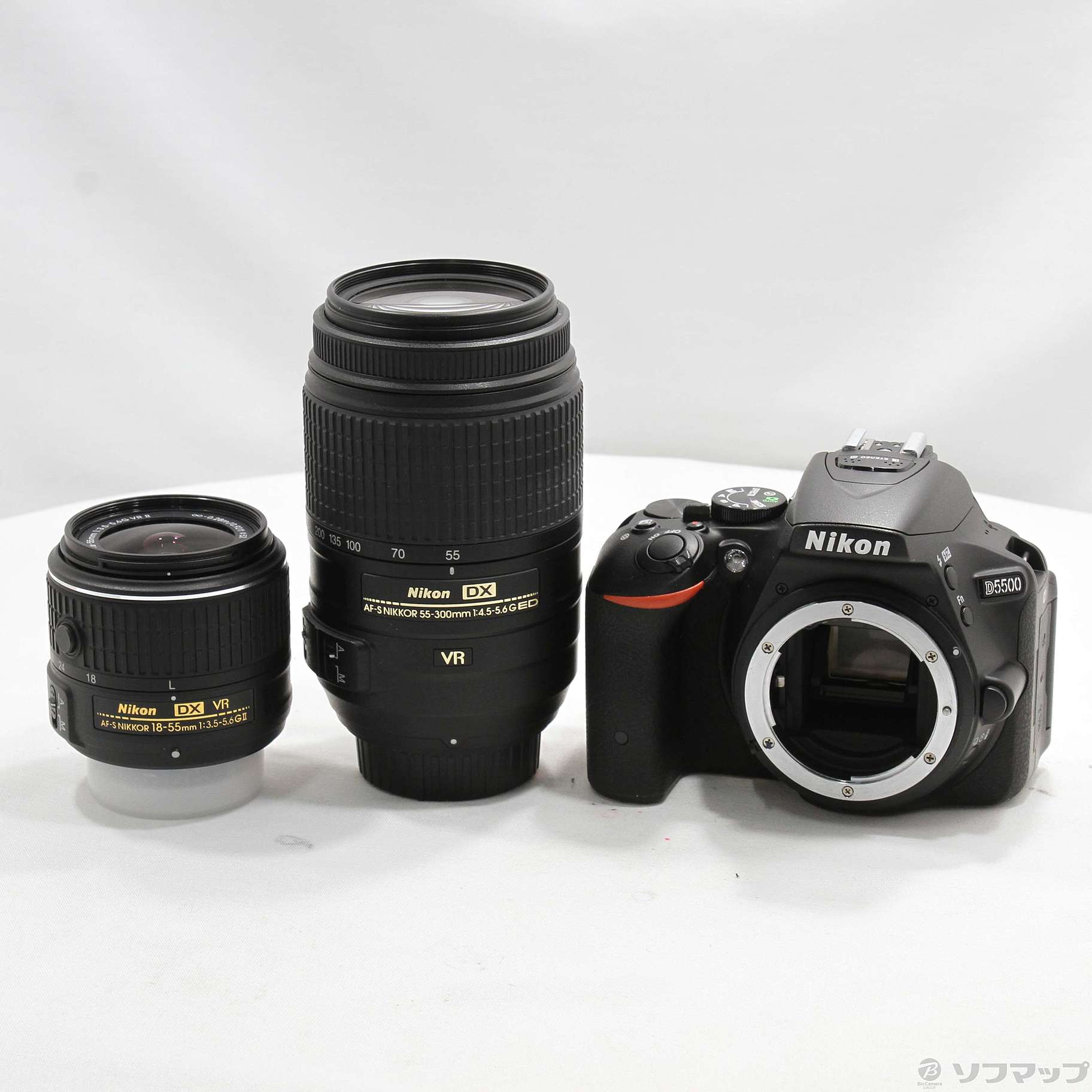 中古】NIKON D5500 ダブルズームキット ブラック [2133070506122 