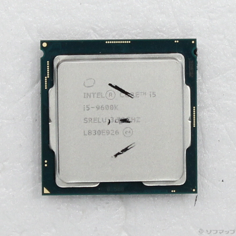 動作確認済みIntel Core i5-9600K CPU LGA 1151 中古】Core i5 9600K 〔3.7GHz／LGA 1151〕 [2133070531131] - リコレ